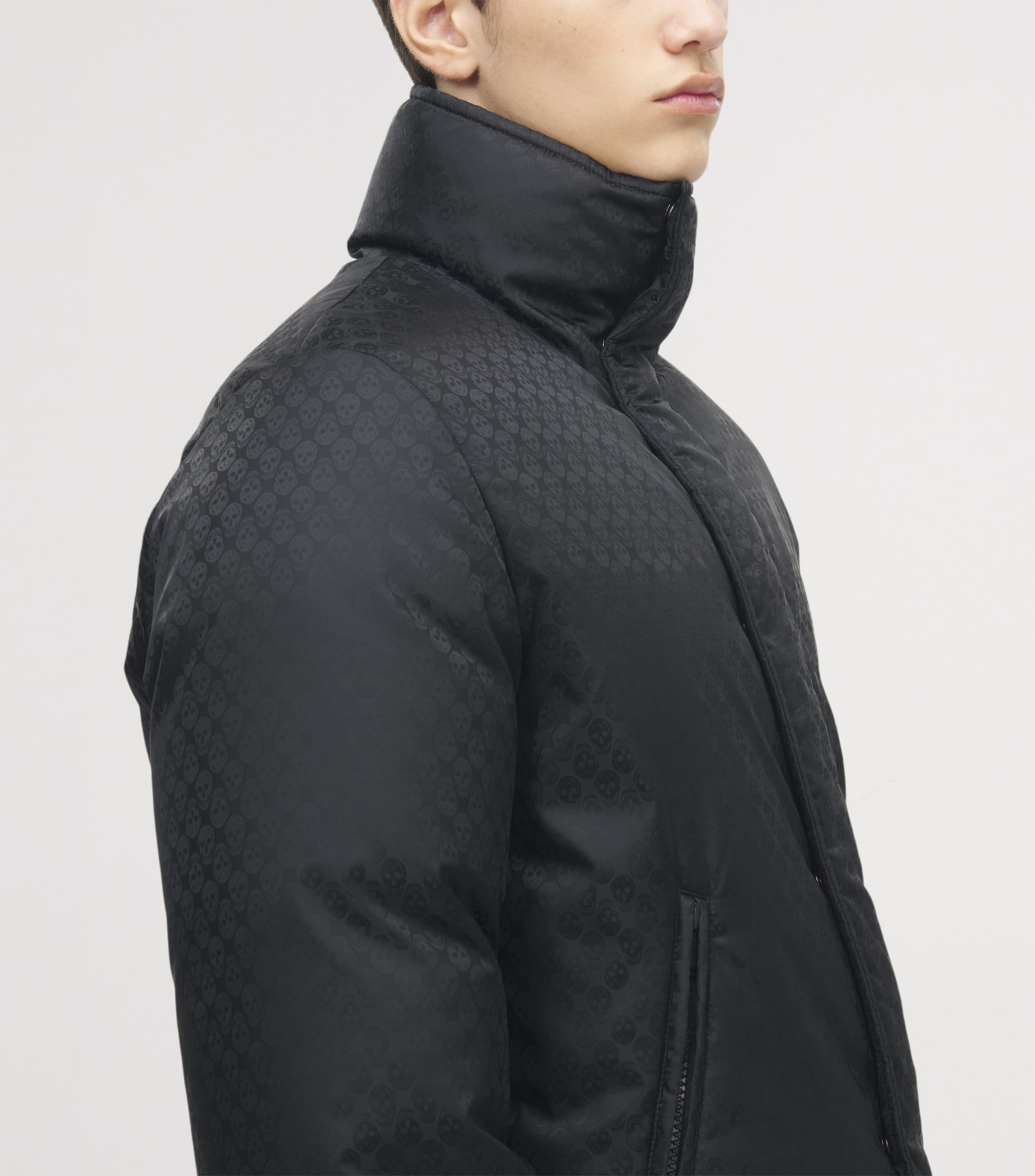 Skull Jacquard Puffer Jacket 1000 Image 5