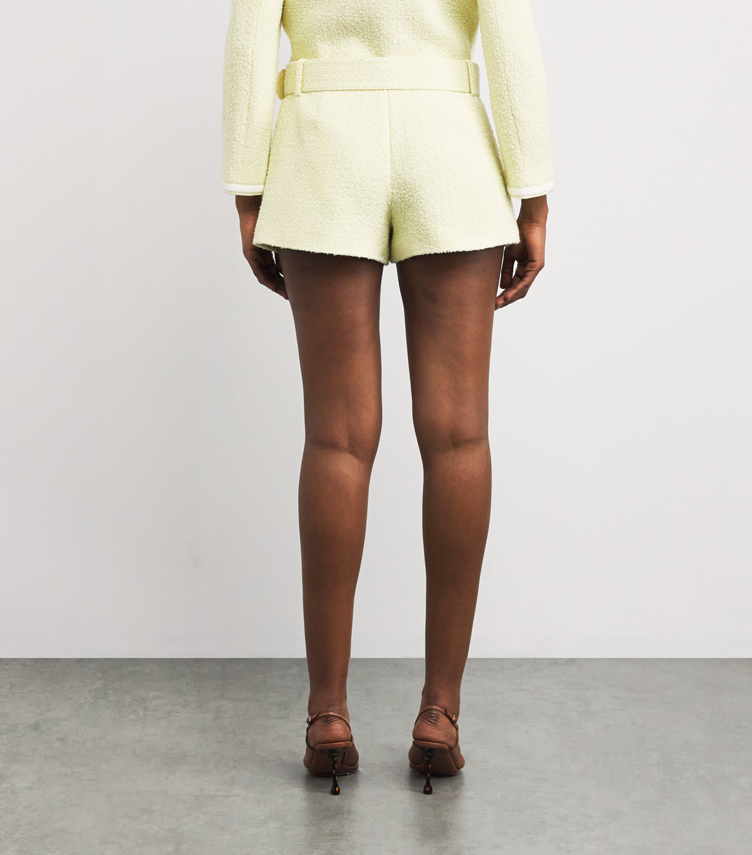 Bouclé Belted Skort YELLOW Image 4