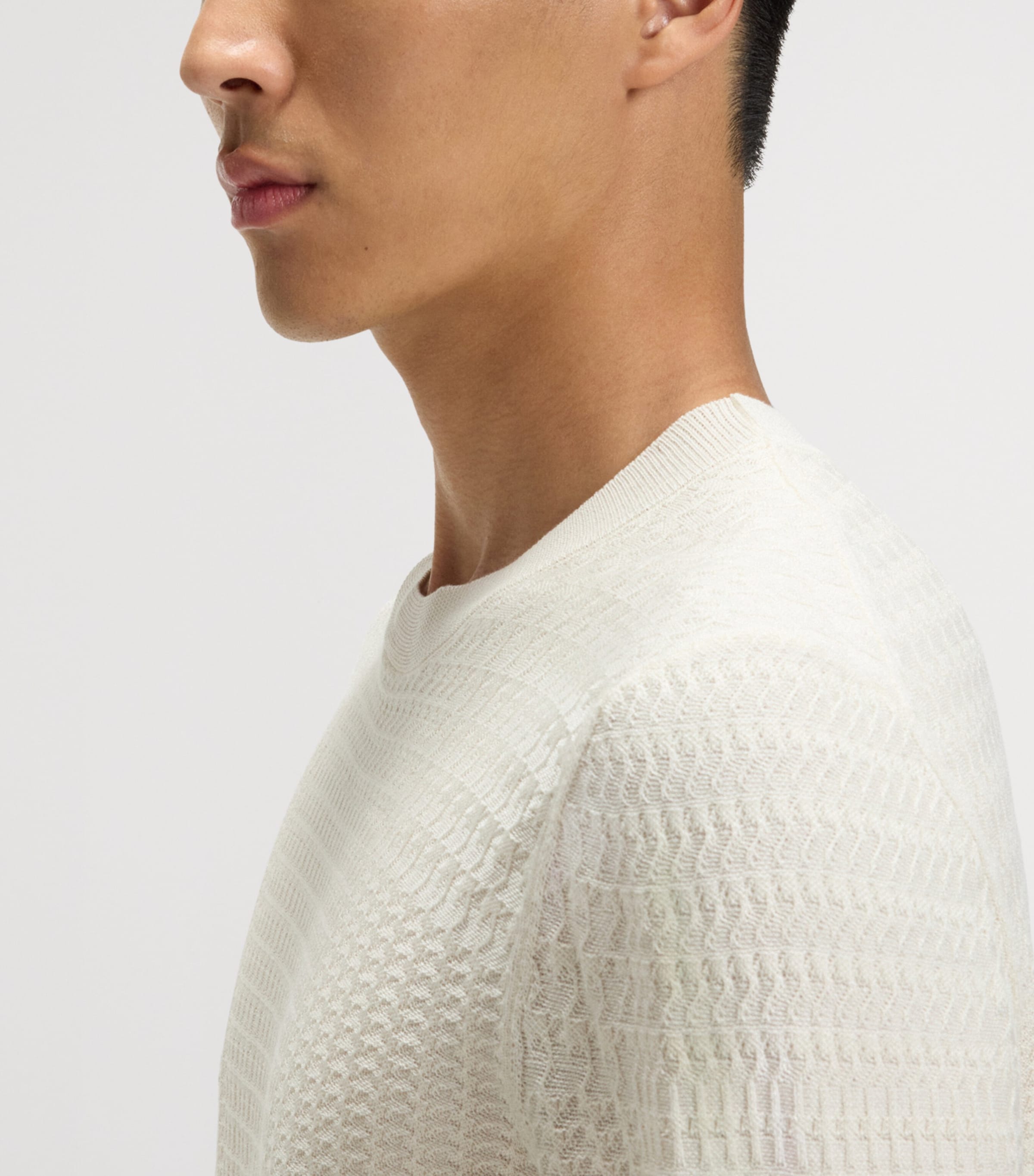 Silk Check Sweater 118 Image 5