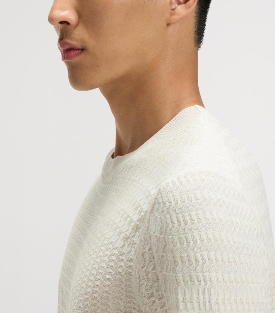 Silk Check Sweater 118 Image 5