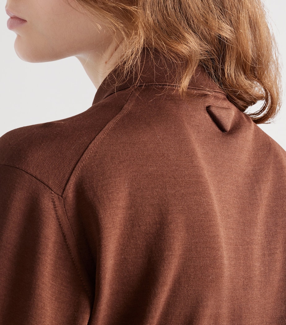 Cotton Polo Sweatshirt F0324 Image 4