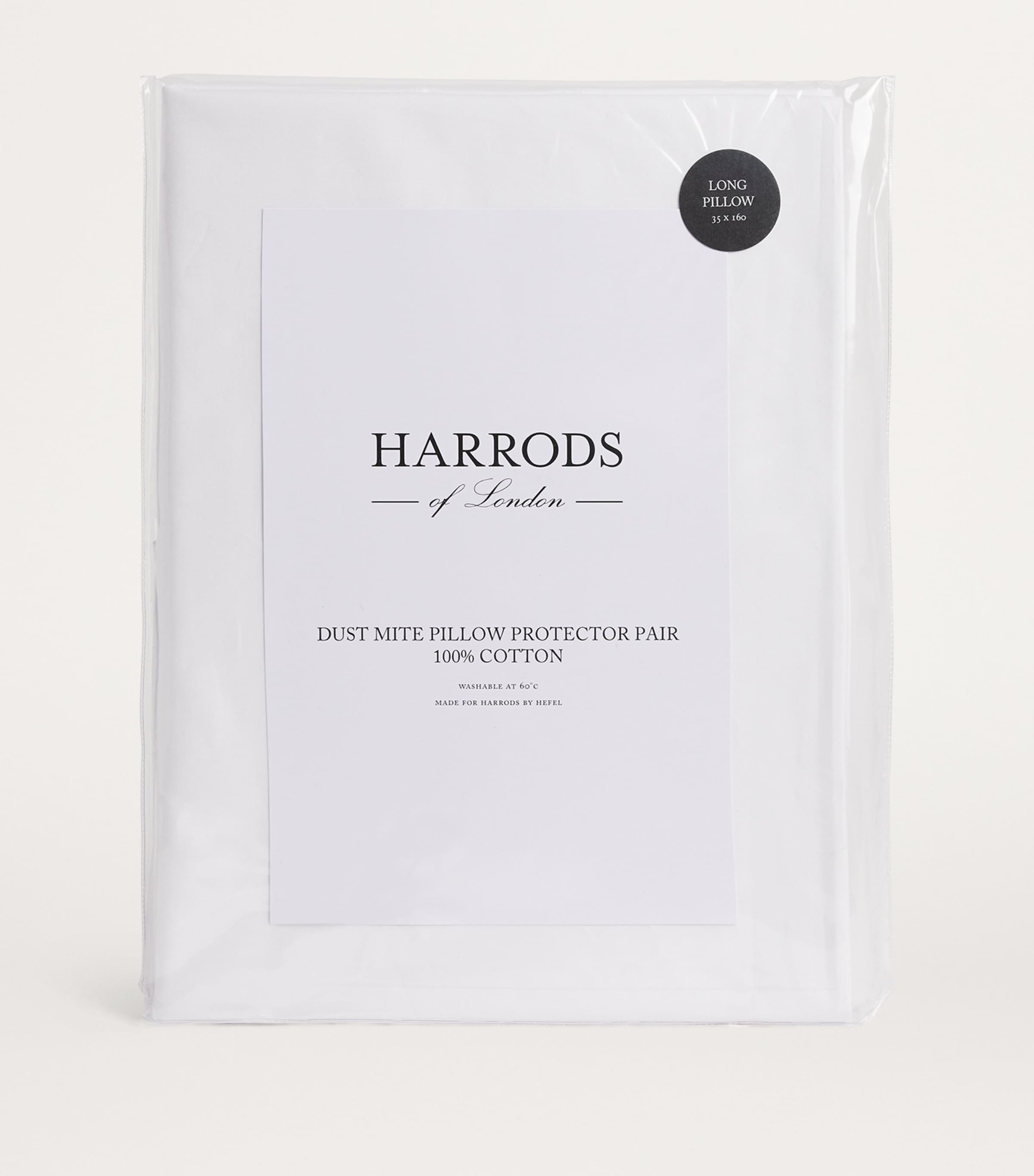 Cambridge Dust Mite Pillowcase Protector Pair (35cm x 160cm) WHITE Image 3
