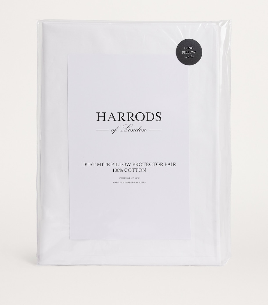 Cambridge Dust Mite Pillowcase Protector Pair (35cm x 160cm) WHITE Image 3