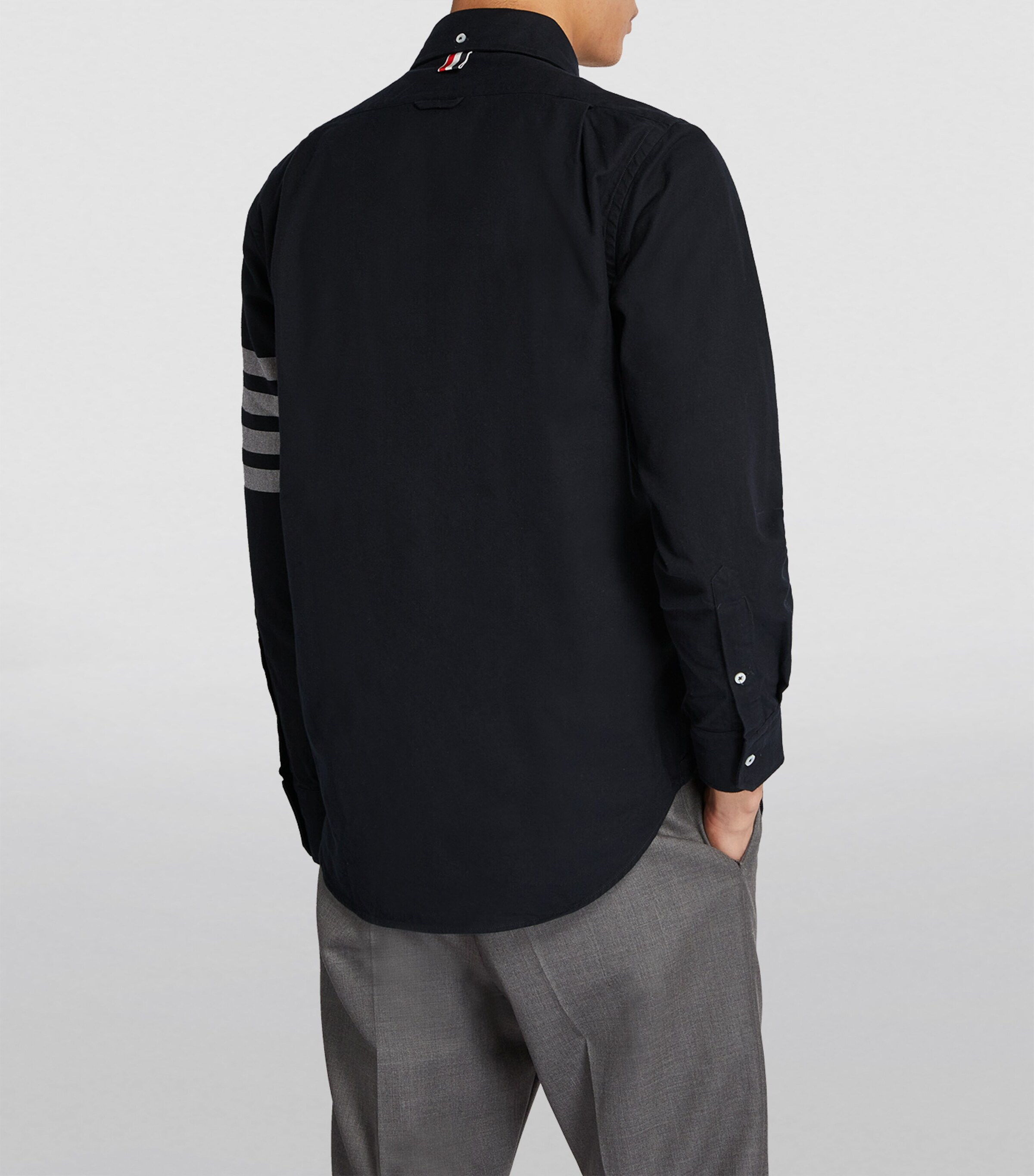 4-Bar Stripe Shirt NAVY Image 4