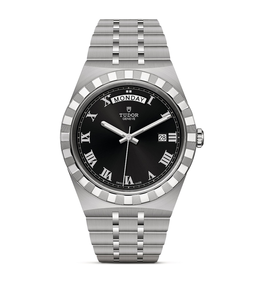 TUDOR Royal Day + Date Stainless Steel Watch 41mm Black Image 1