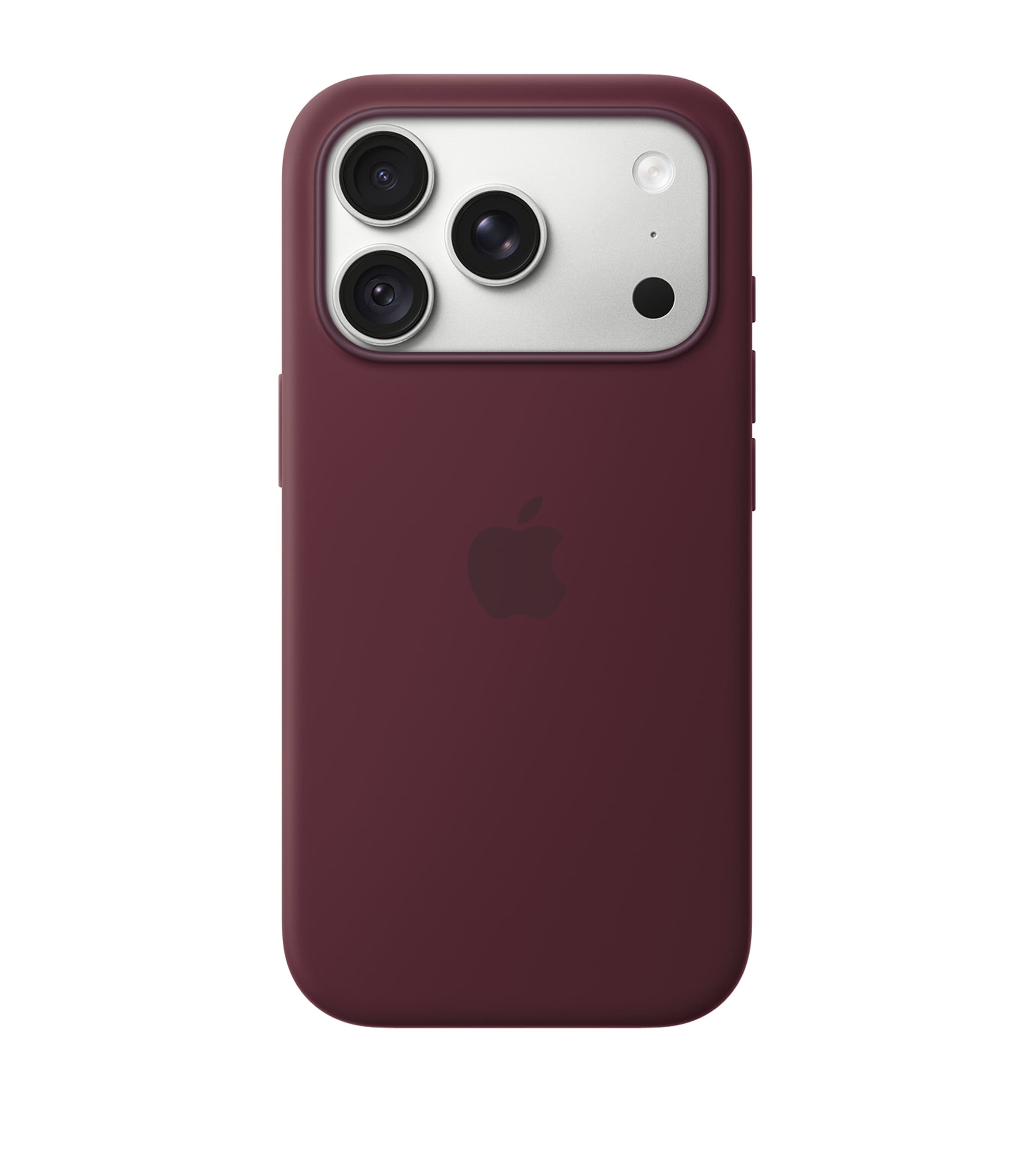 Apple Silicone iPhone 18 Pro MagSafe Case Burgundy Image 2