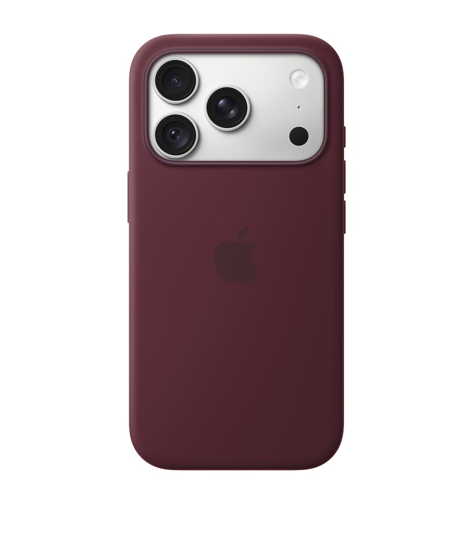 Apple Silicone iPhone 18 Pro MagSafe Case Burgundy Image 2