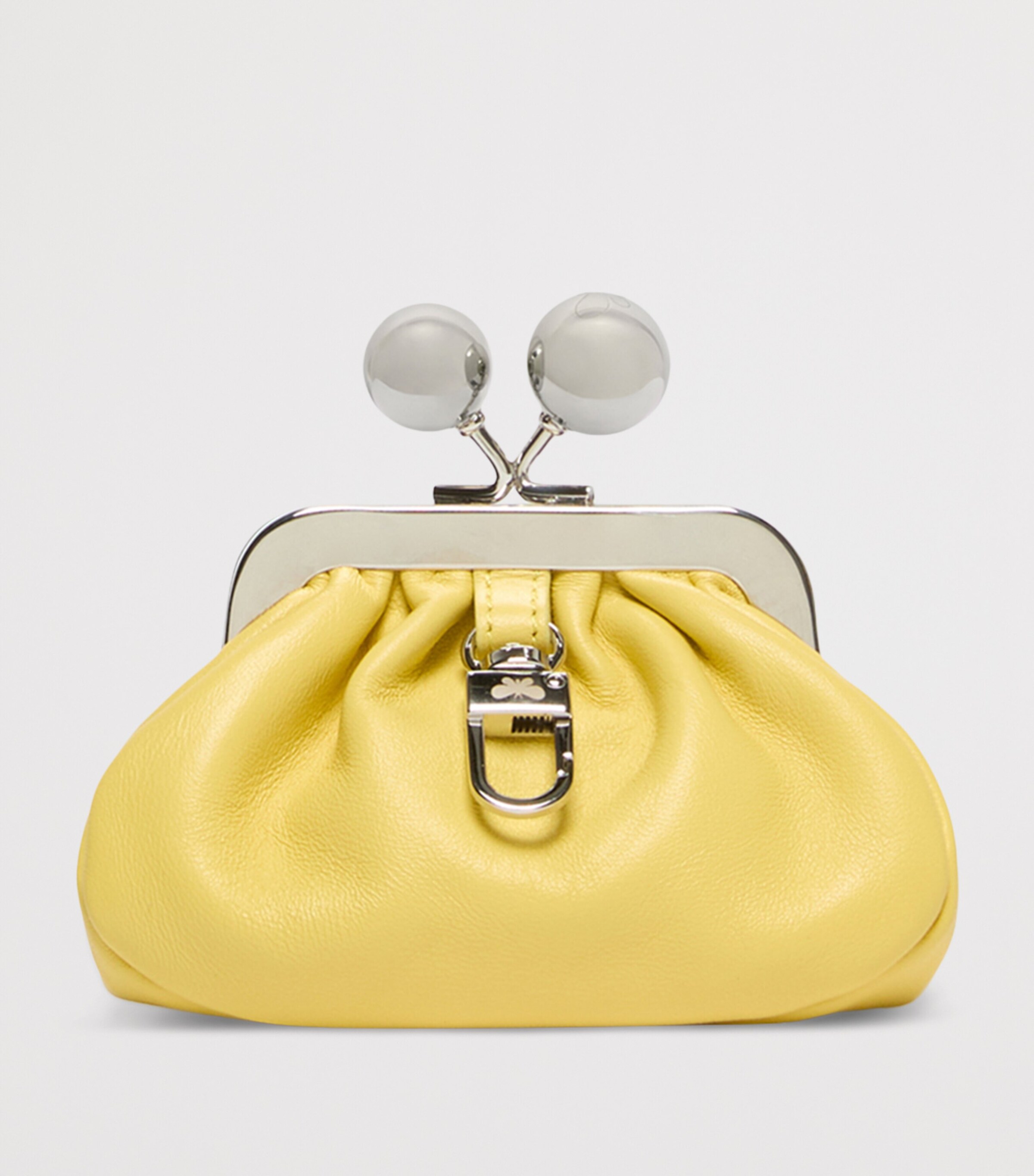 Weekend Max Mara Leather Pasticcino Bag Charm Yellow Image 5