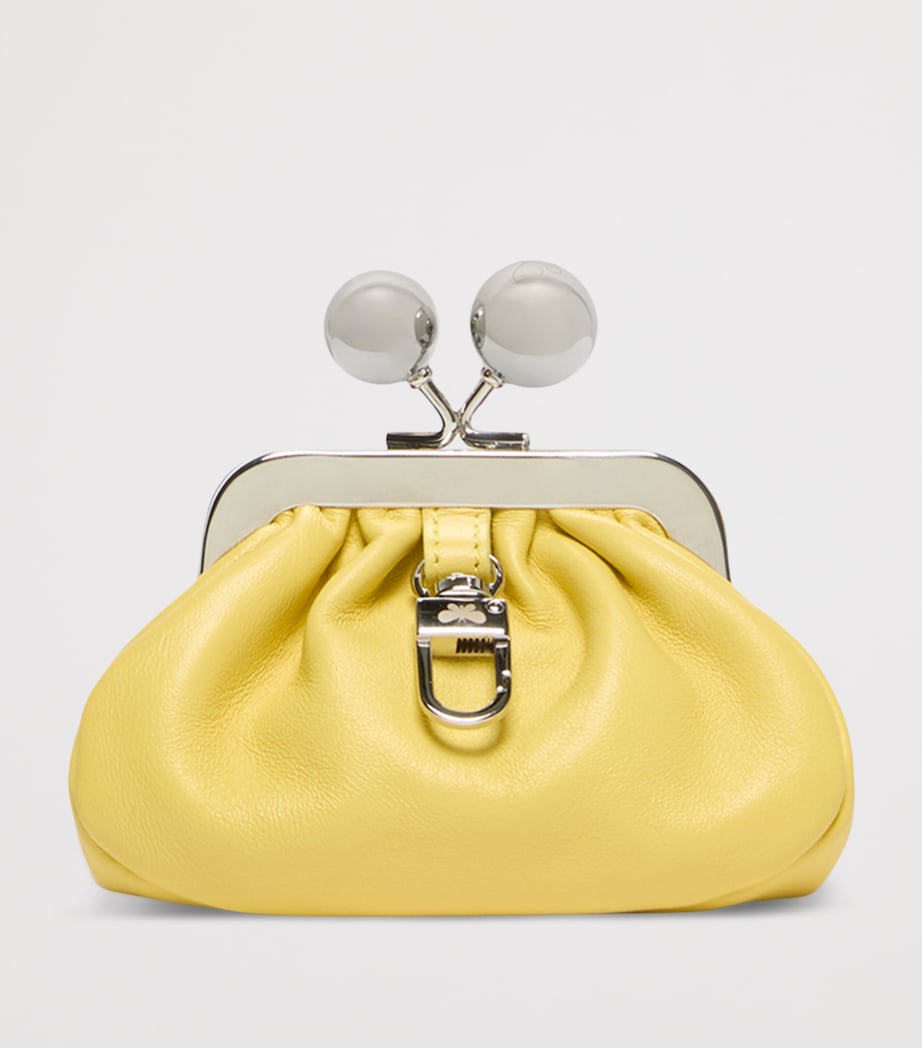 Weekend Max Mara Leather Pasticcino Bag Charm Yellow Image 5