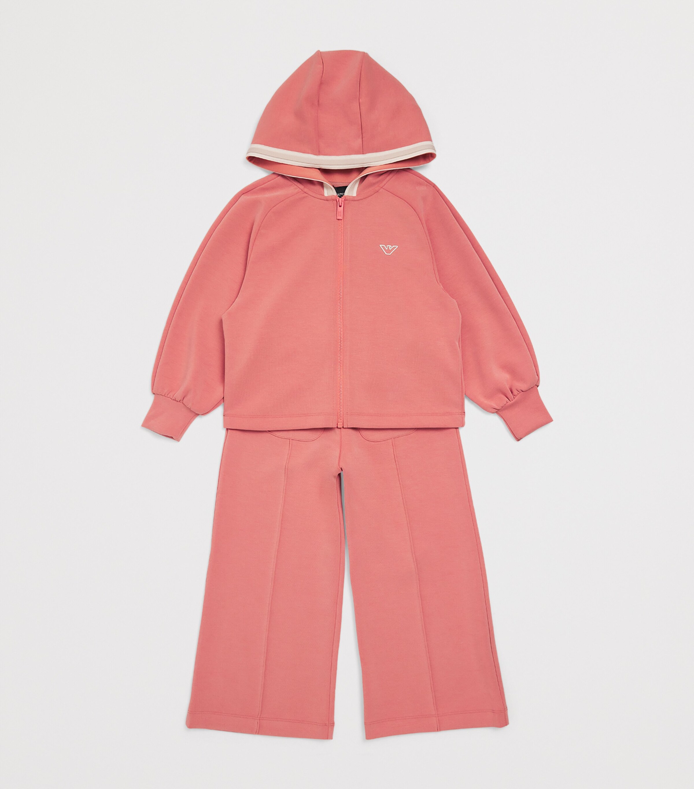 Jersey Zip-Up Hoodie (4-14 Years) CANYON CLAY Image 3