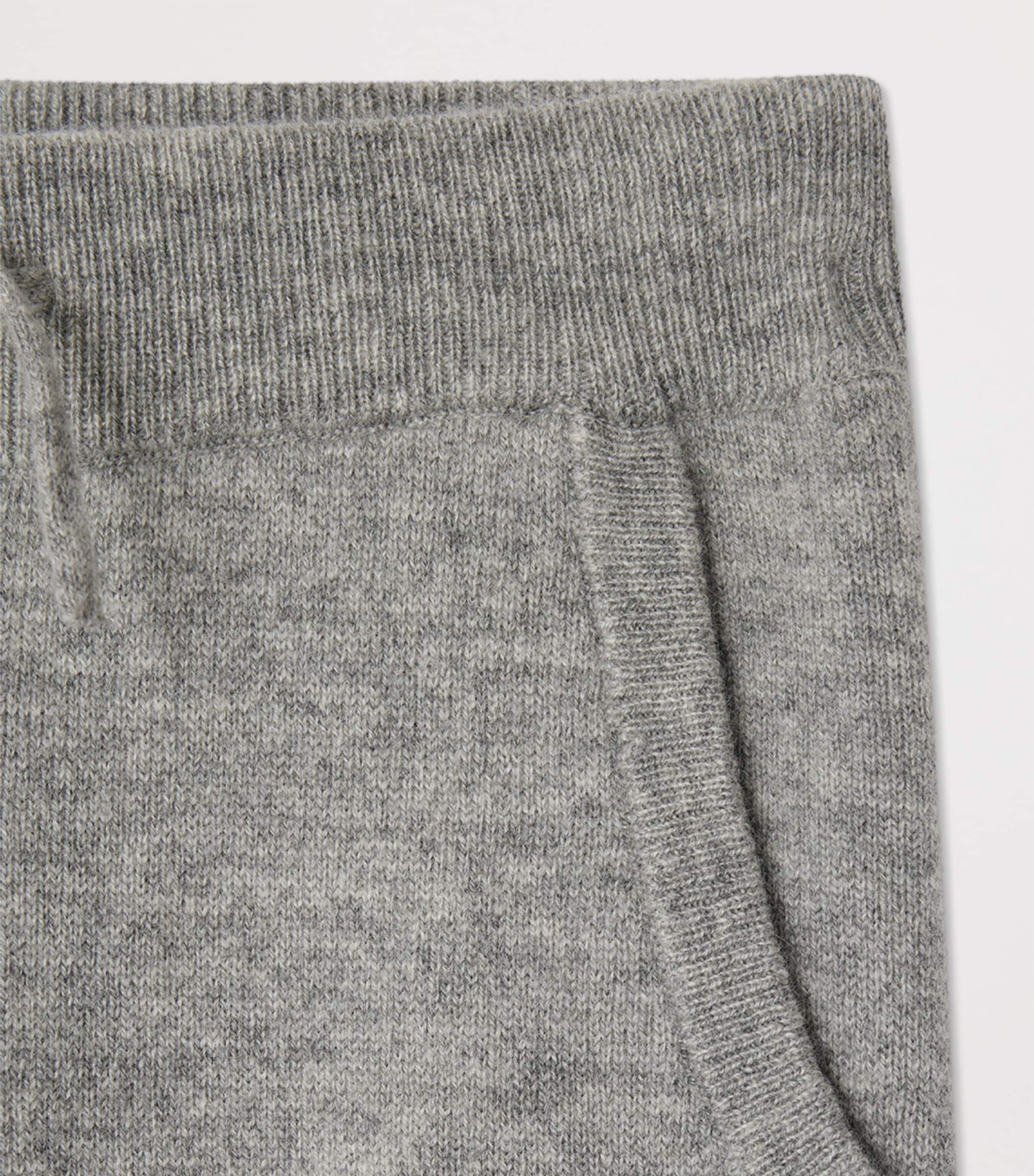 Wool-Cashmere Drawstring Sweatpants (10-14 Years) GRIS CHINE MOYEN Image 3