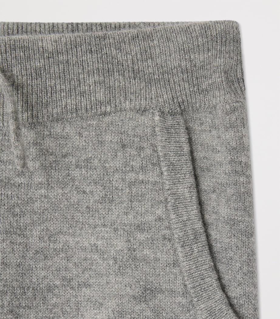 Wool-Cashmere Drawstring Sweatpants (4-8 Years) GRIS CHINE MOYEN Image 3