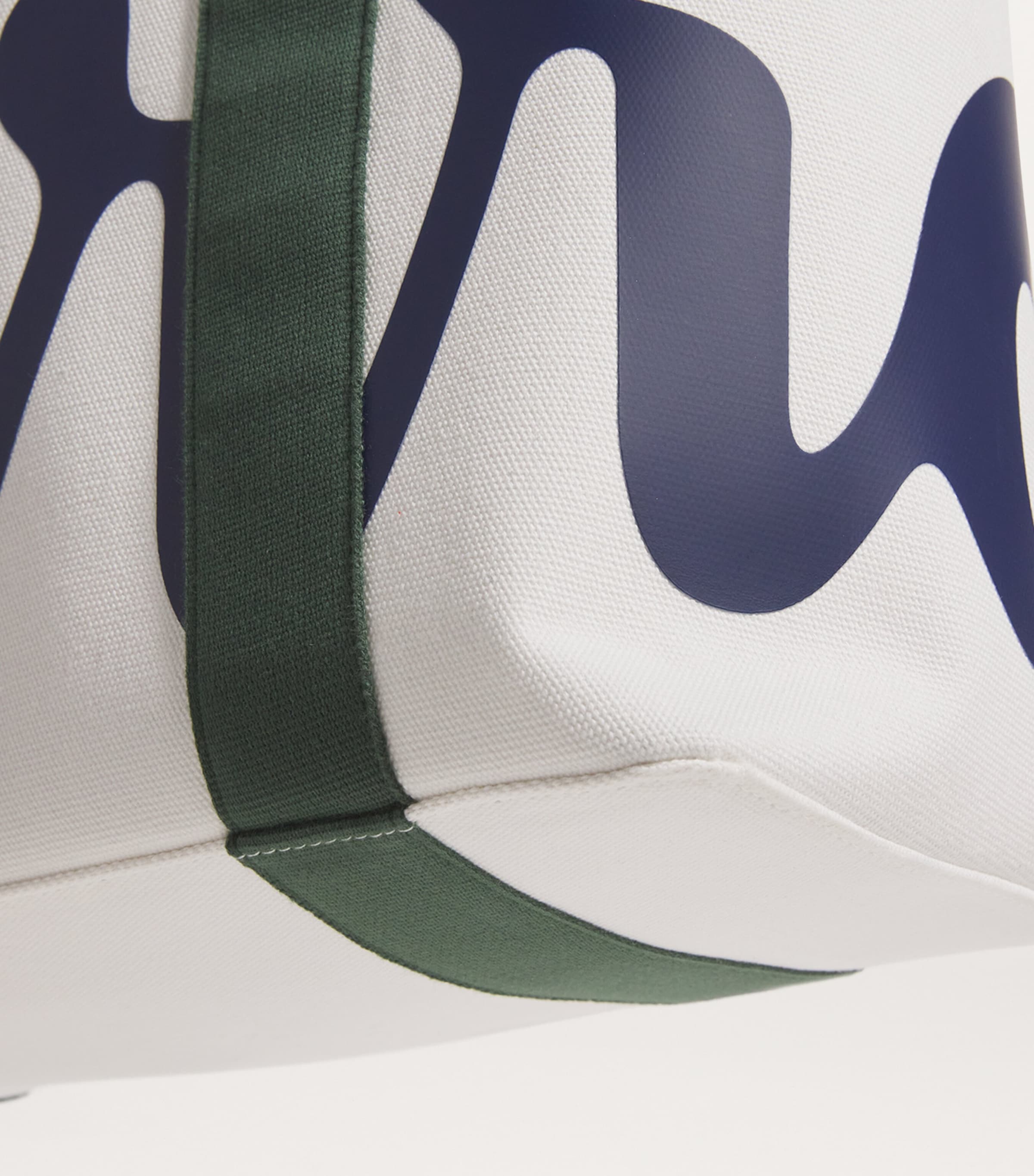 Medium Cotton Logo Tote Bag IVORY Image 4