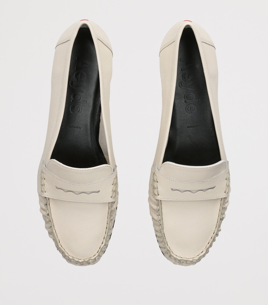 aeyde Leather Aldous Loafer Cream Image 3