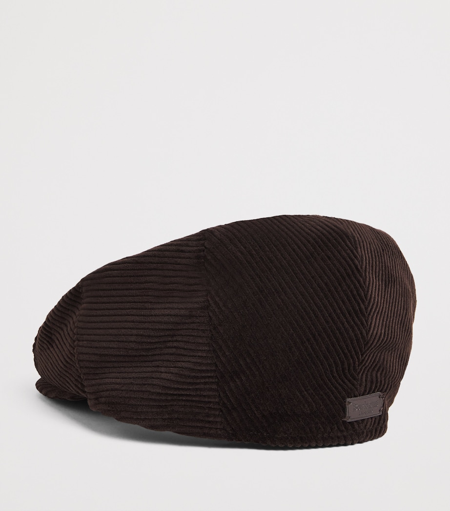 Corduroy Westdale Flat Cap BROWN Image 3