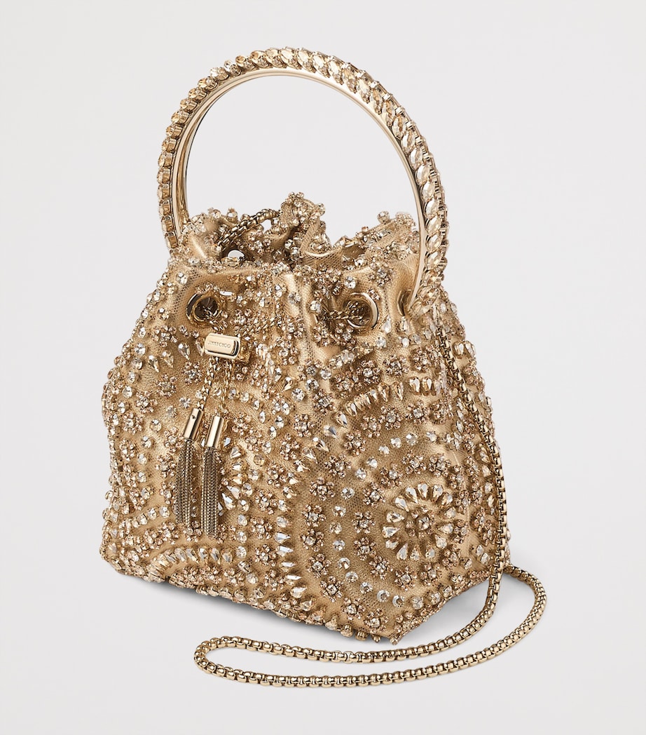 Embellished Bon Bon Top-Handle Bag GOLD MIX/CRYSTAL Image 3