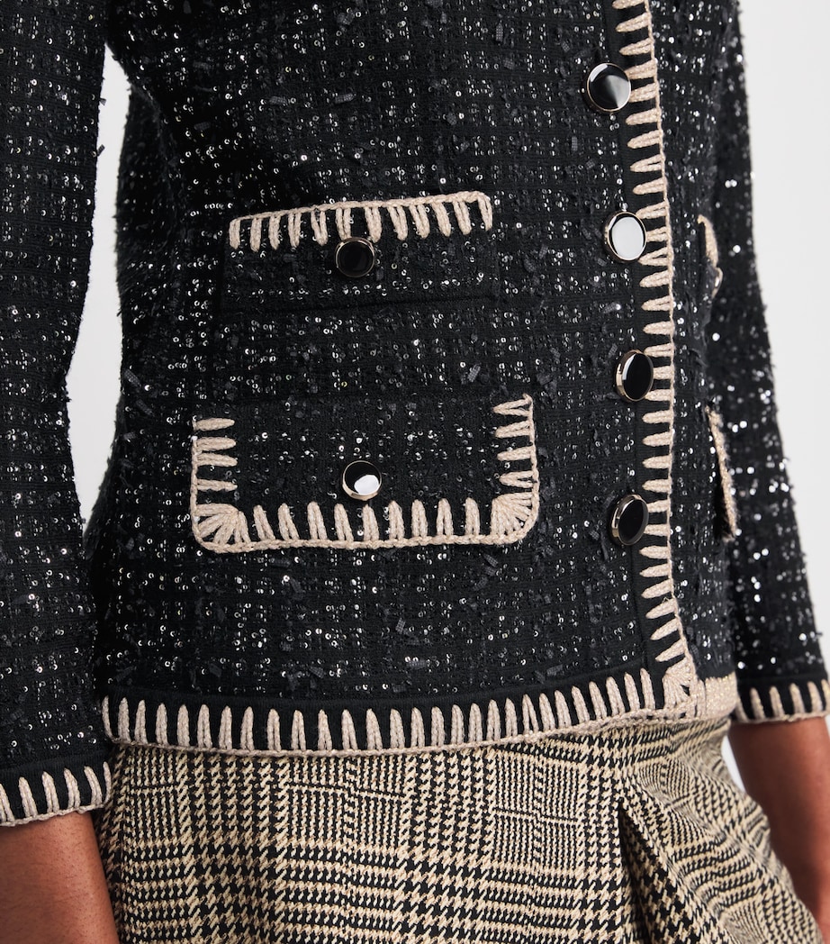 Tweed Ceriani Jacket B0002 BLACK Image 6