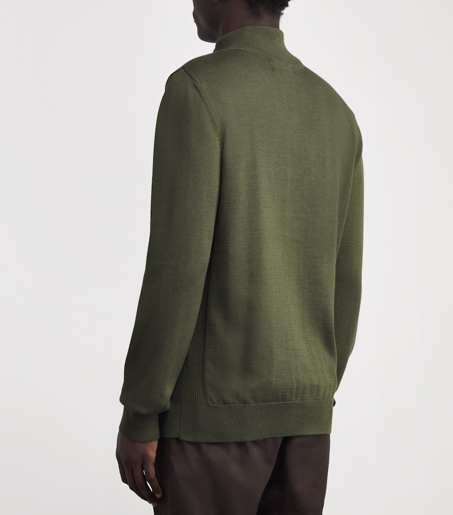 Cotton Half-Zip Sweater OL95 WINTER MOSS Image 4