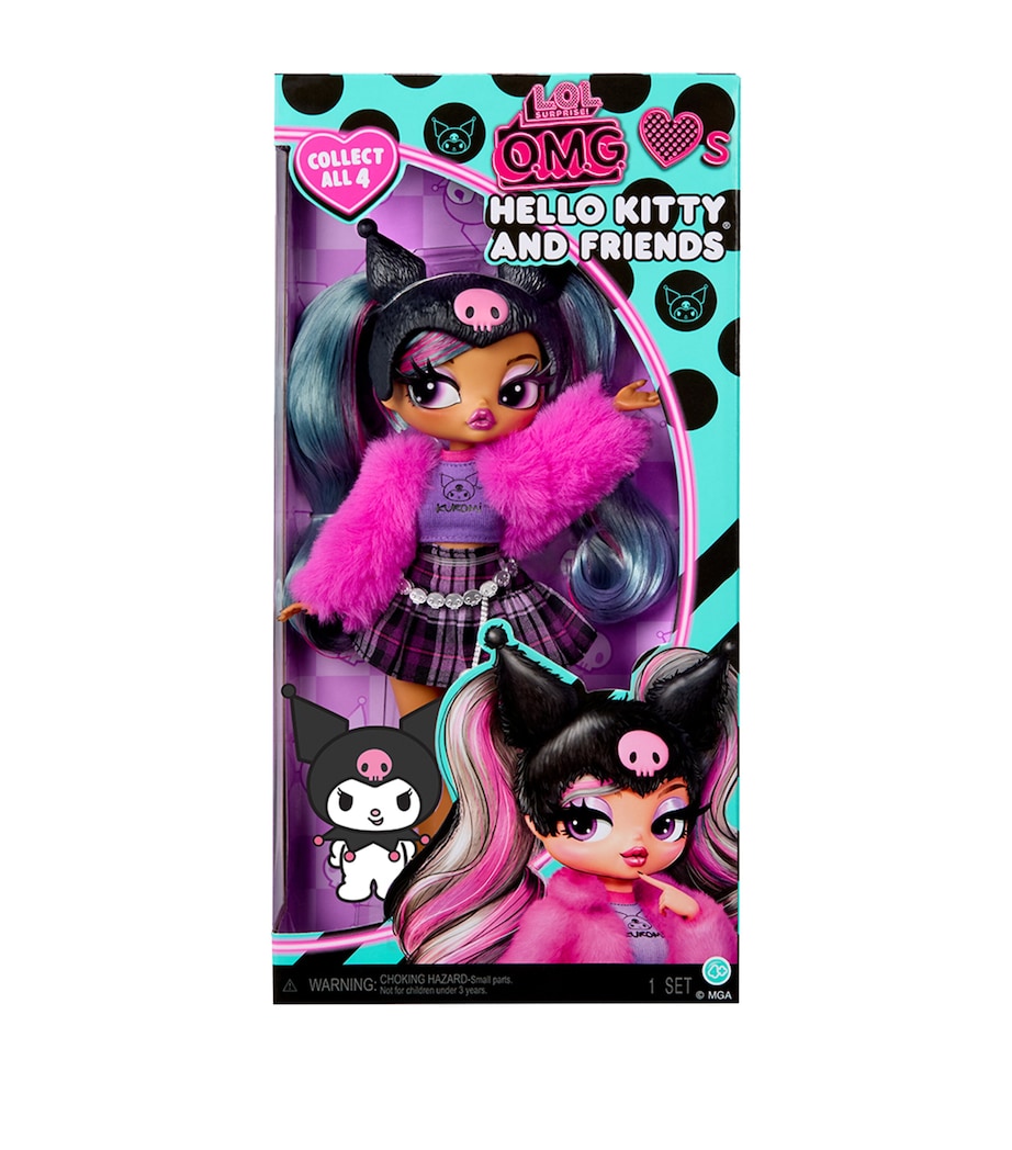 LOL OMG Loves Hello Kitty and Friends Kuromi Doll Image 1