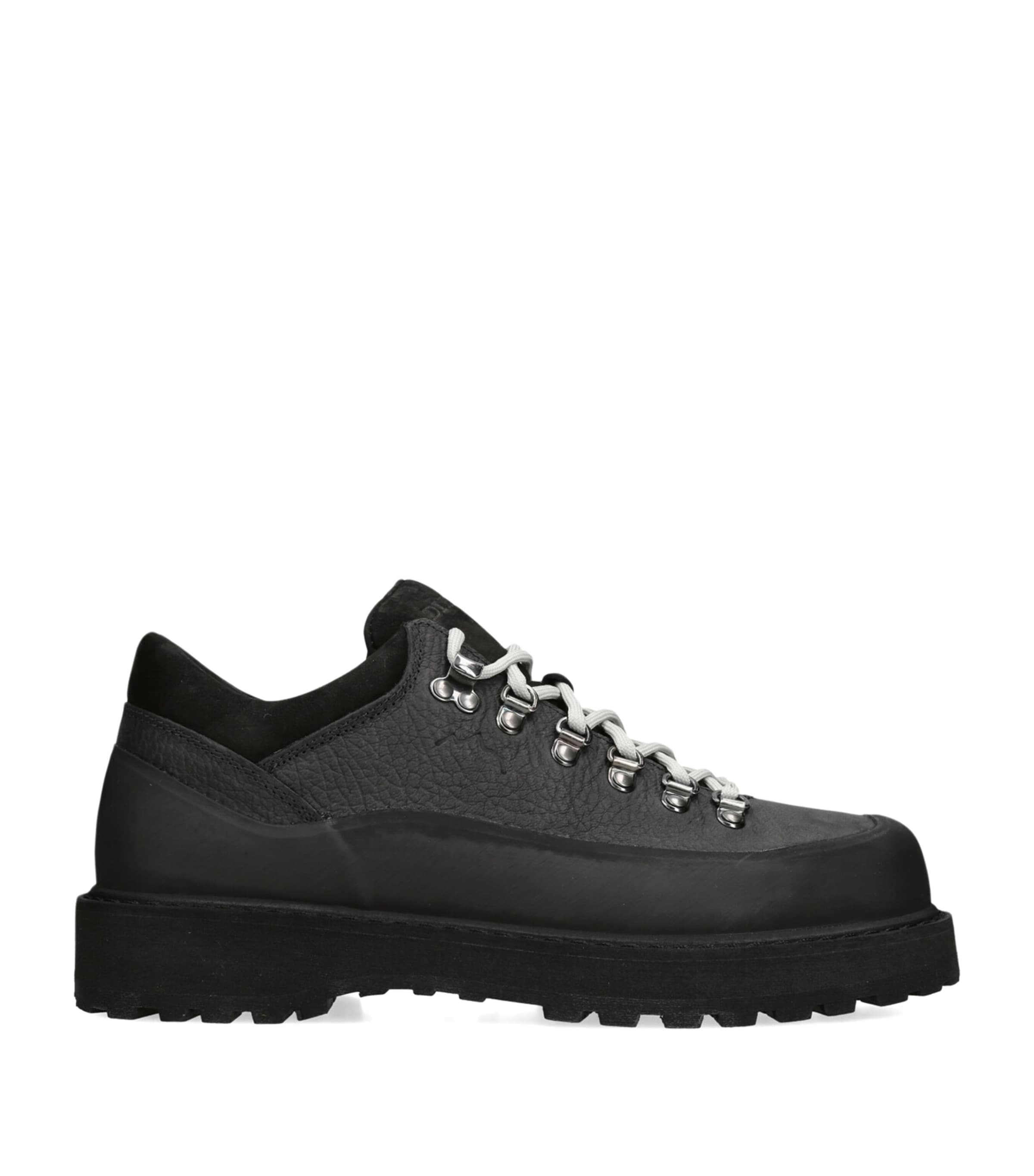 Diemme Leather Cornaro Low-Top Boots Black Image 1