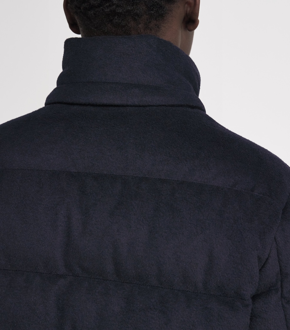 Down Melton Decker Puffer Jacket NAVY Image 6