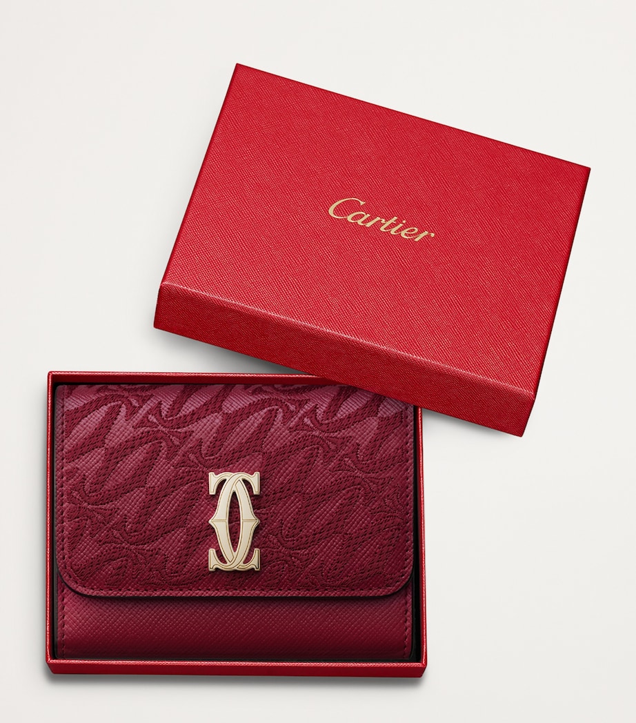 Mini Leather C de Cartier Wallet RED Image 3