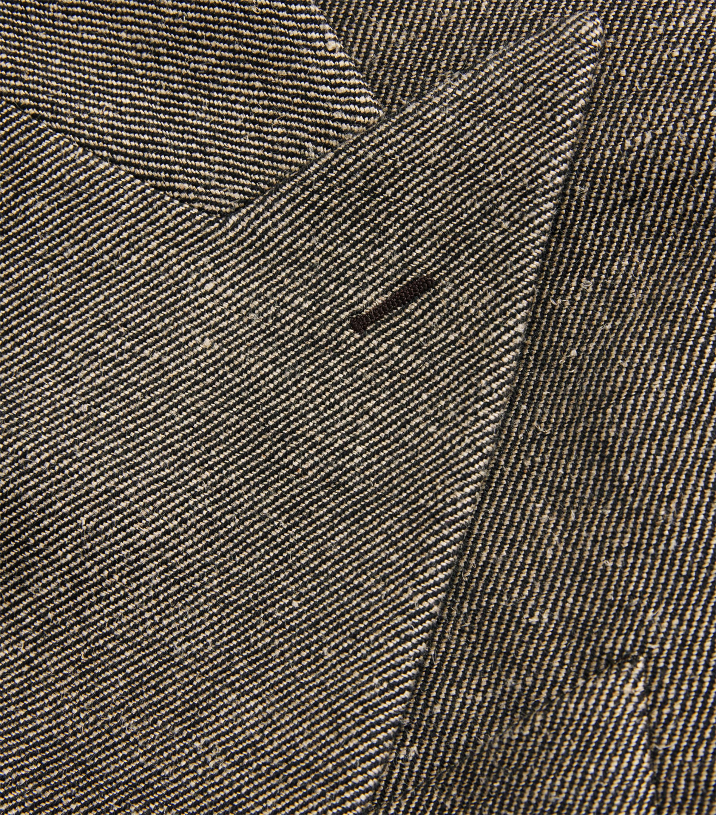 Linen-Virgin Wool Niesen Blazer C403 BLACK/BEIGE Image 5