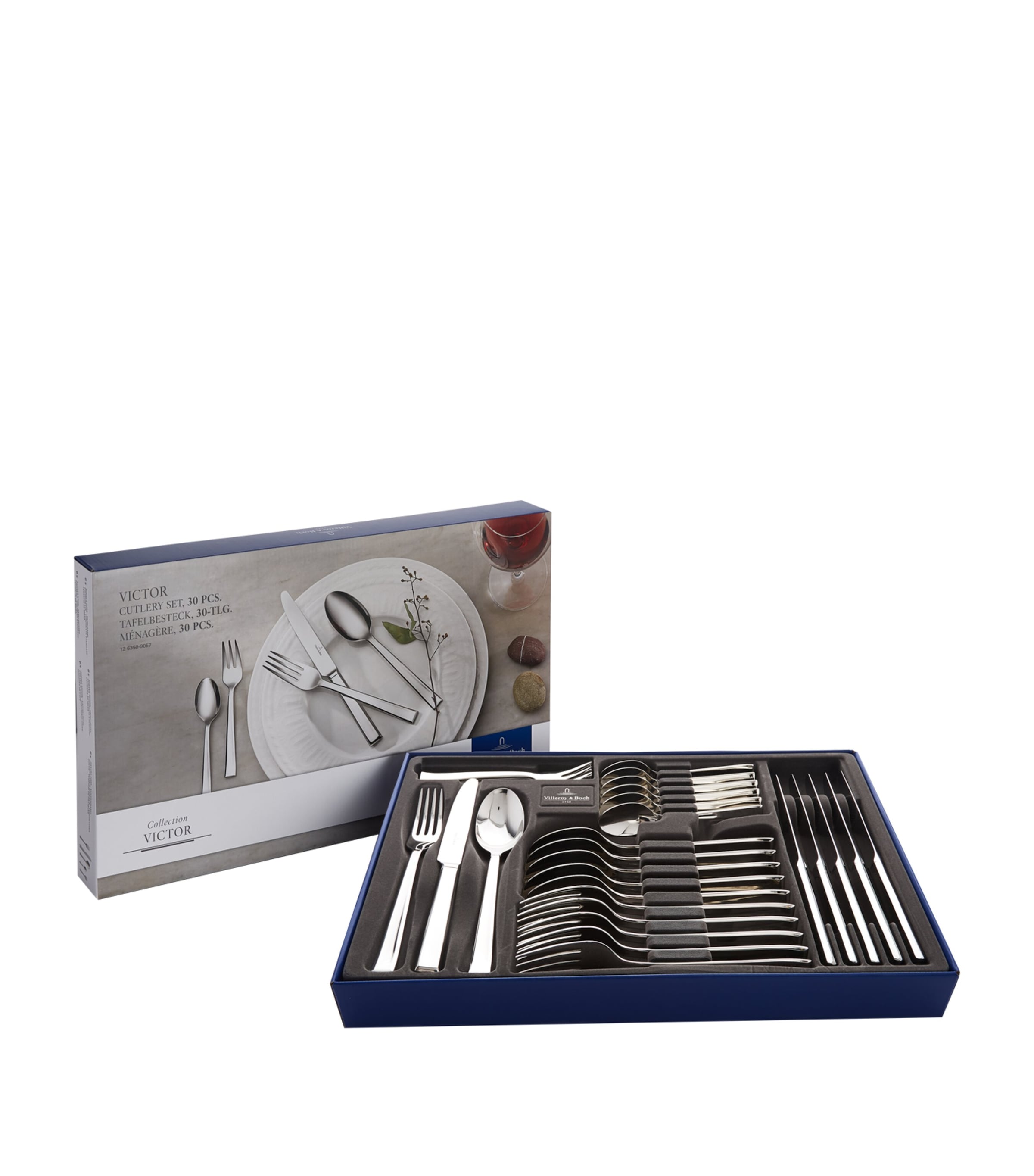 Villeroy & Boch Stainless Steel Victor 30-piece Cutlery Set In Metallic