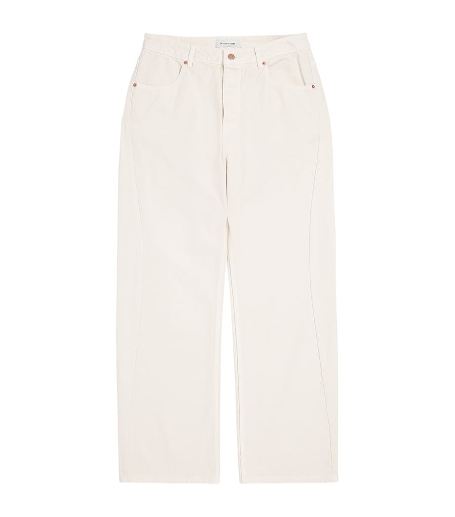 Curved Seam Jeans IVORY Image 1
