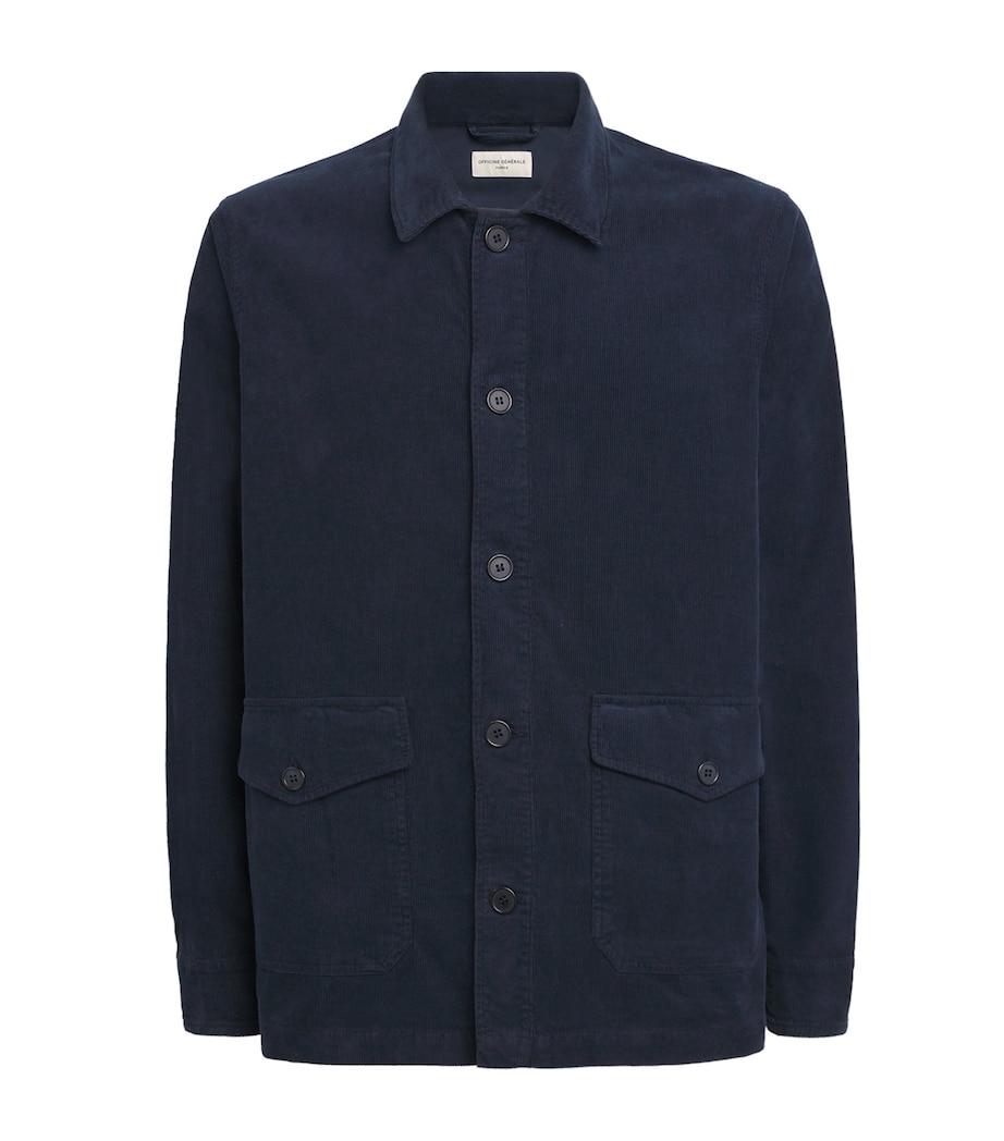 Corduroy Overshirt DARK NAVY Image 1
