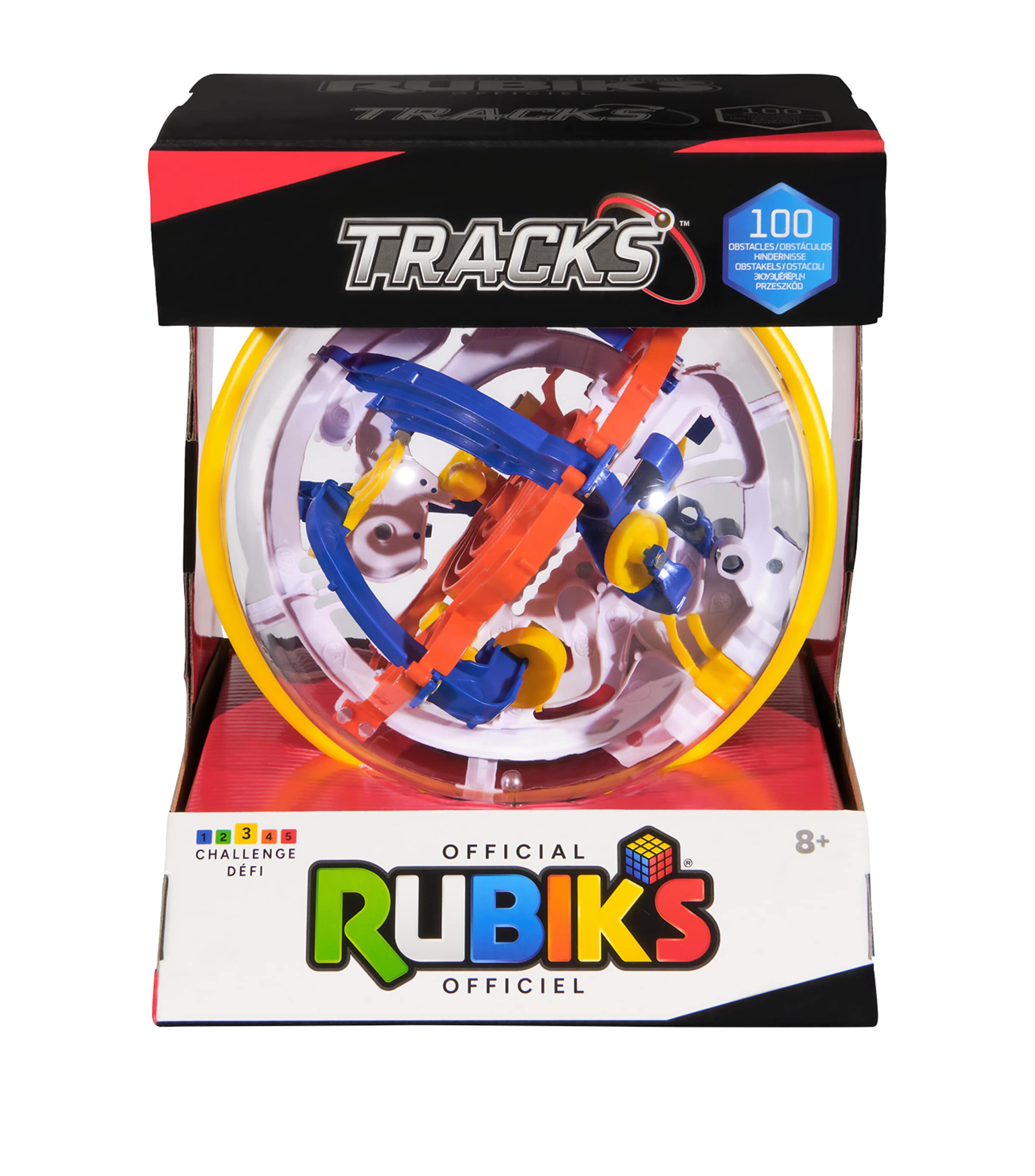 Spinmaster Games Rubik’s Tracks 100 3D Gravity Maze Image 1