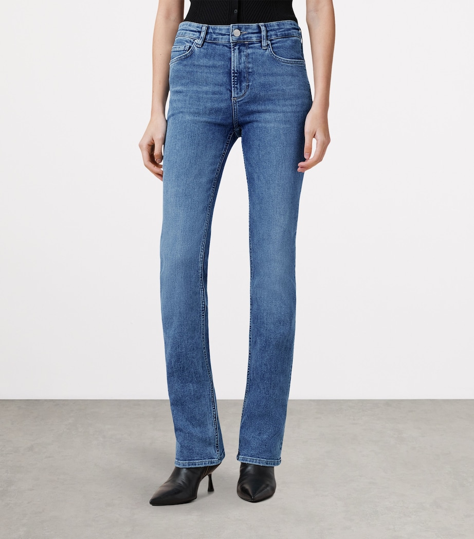 Haldan Slim Bootcut Jeans MID INDIGO Image 4