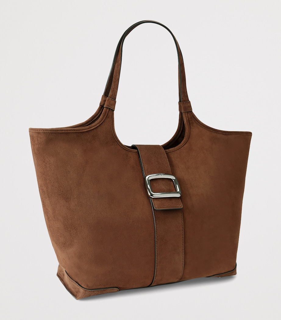 Suede Grand Vivier Choc Shoulder Bag BROWN Image 4