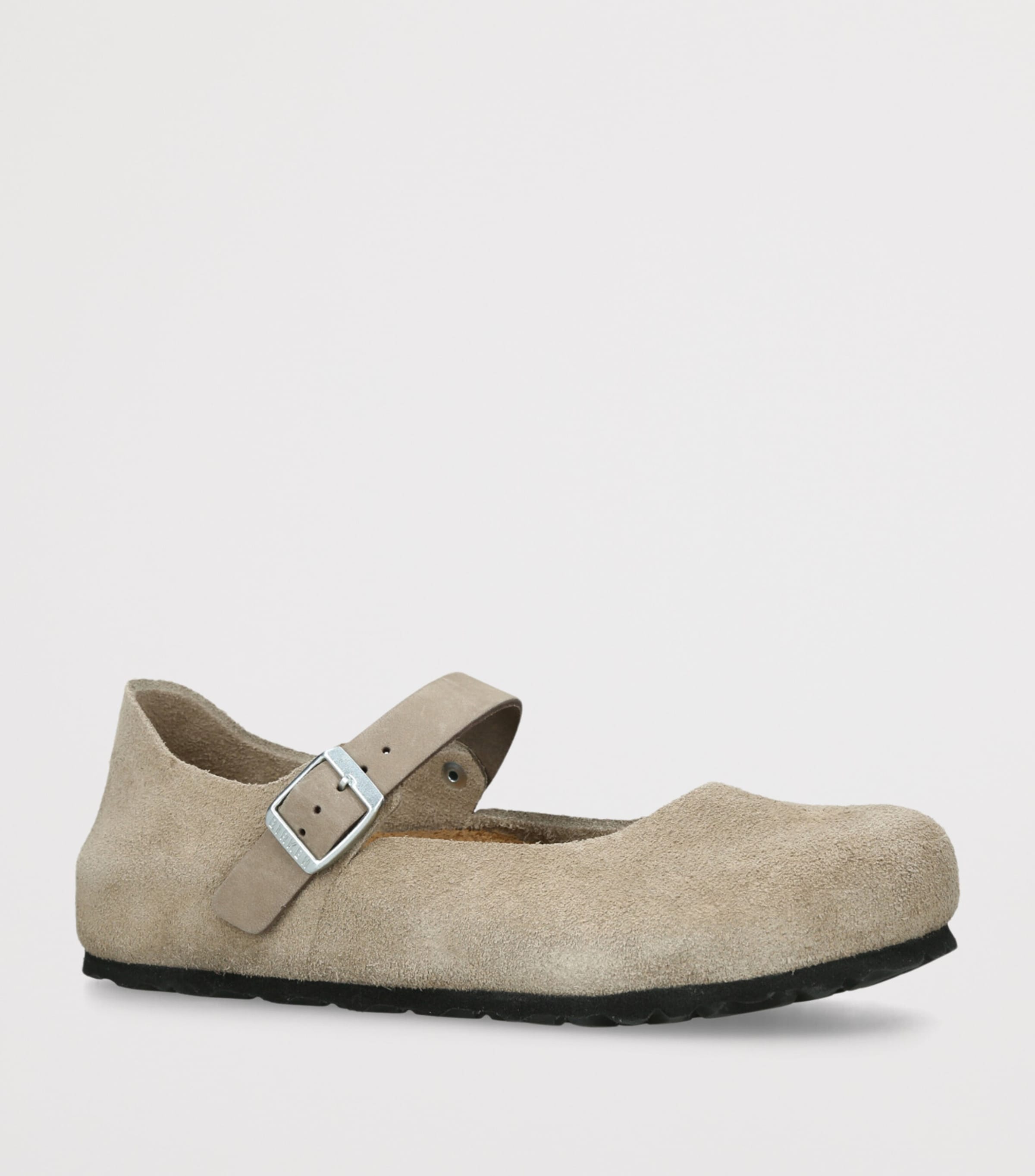 Birkenstock Suede Mantova Sandals Taupe Image 3