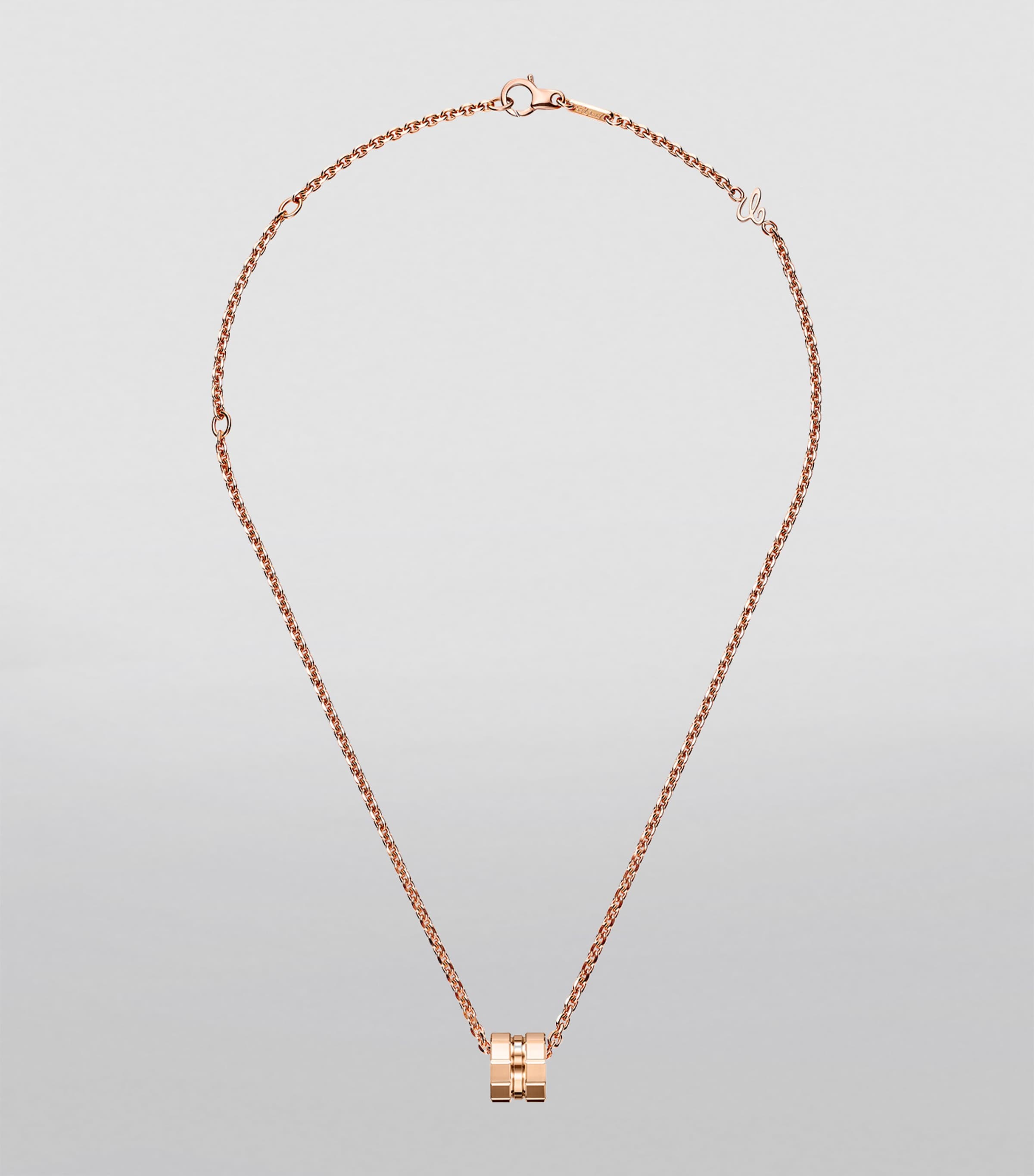 Rose Gold Ice Cube Necklace 18K ROSE GOLD Image 2