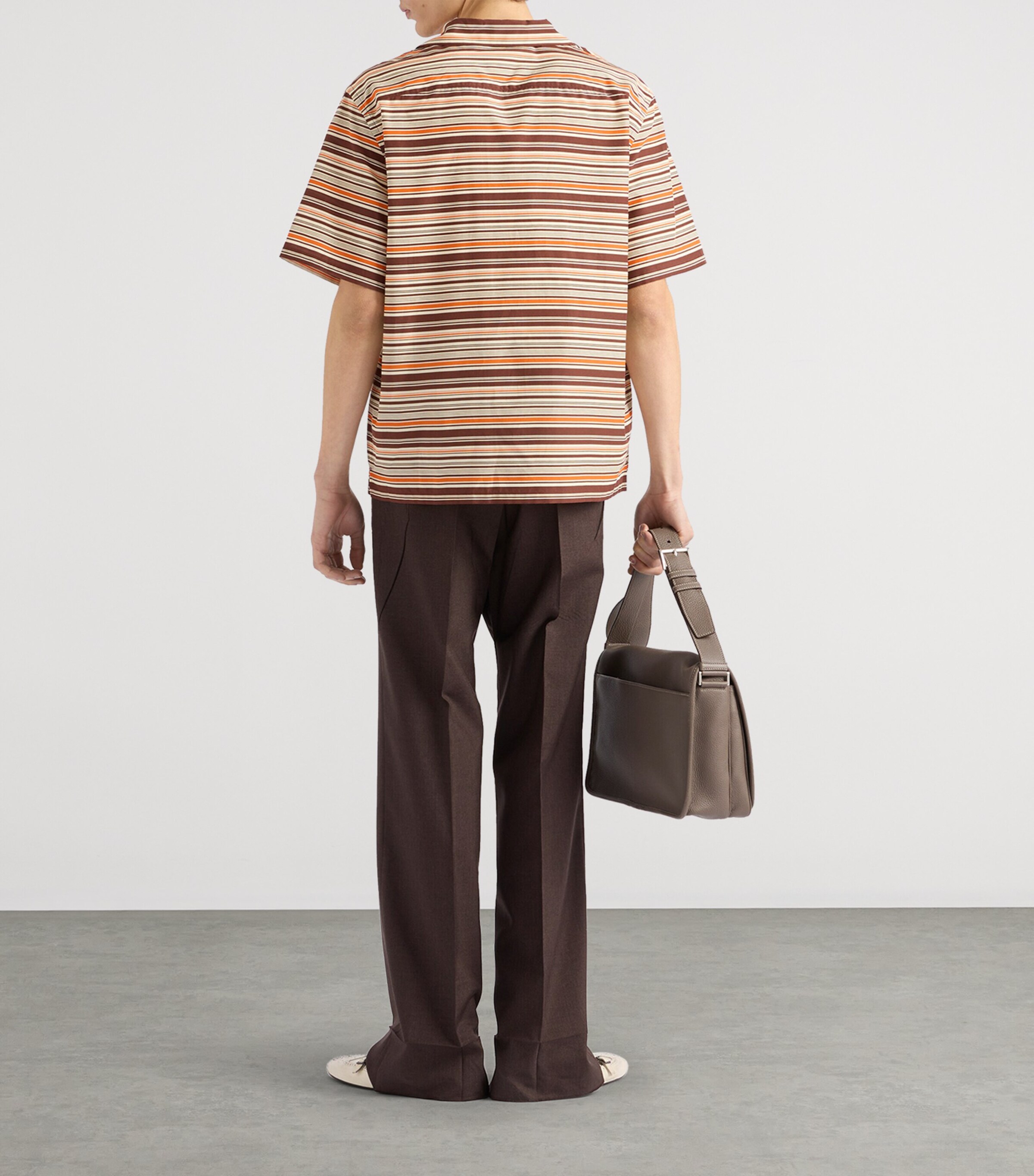Prada Mens Cotton-Silk Bowling Shirt Image 5