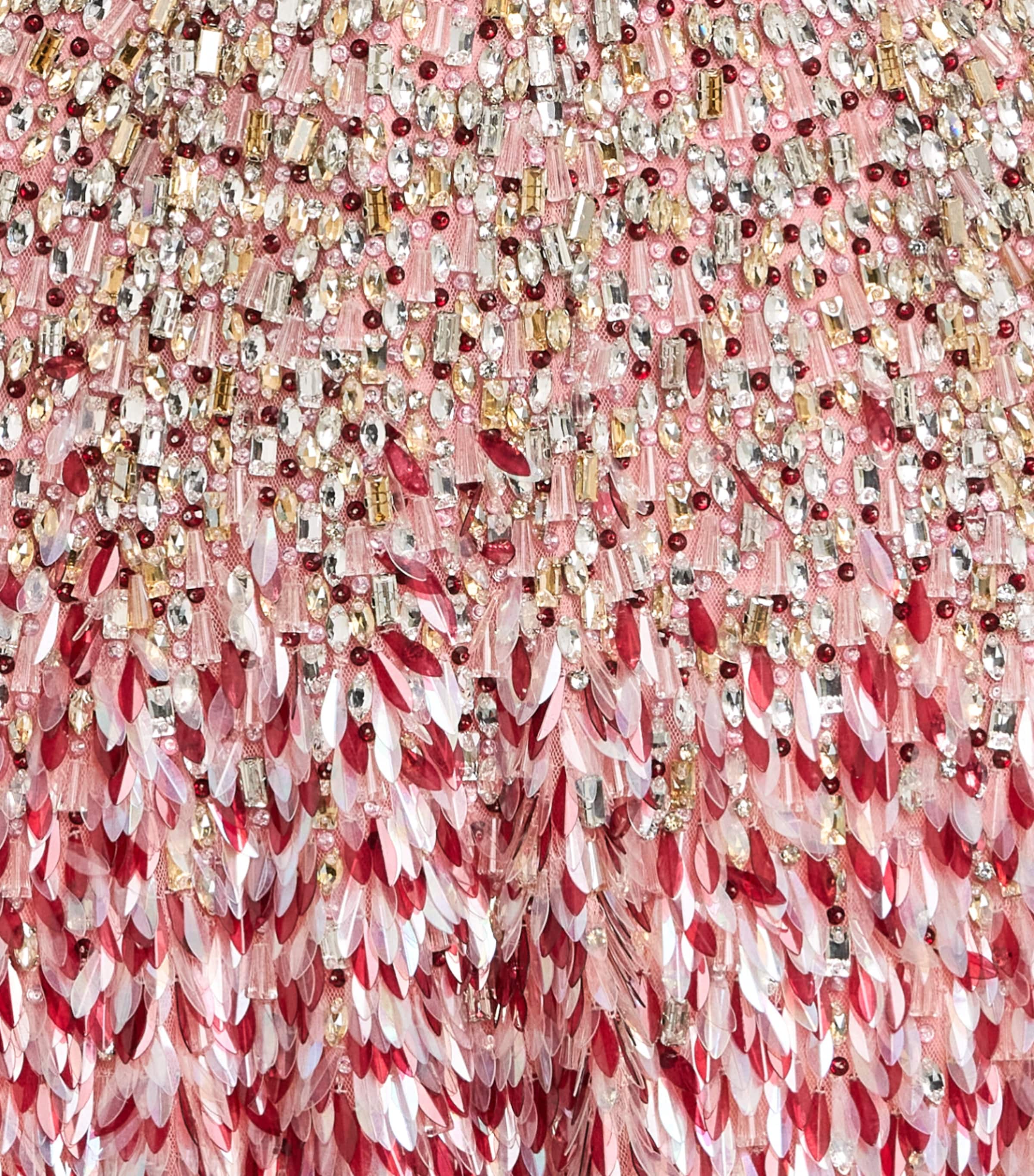 Jenny Packham Womens Embellished Nima Mini Dress Pink Pearl Image 6