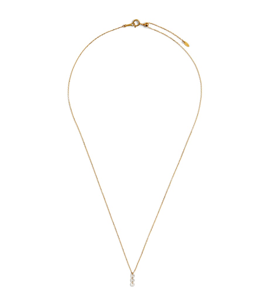 Persée Yellow Gold and Diamond 3-Stone Danaé Necklace Gold Image 1