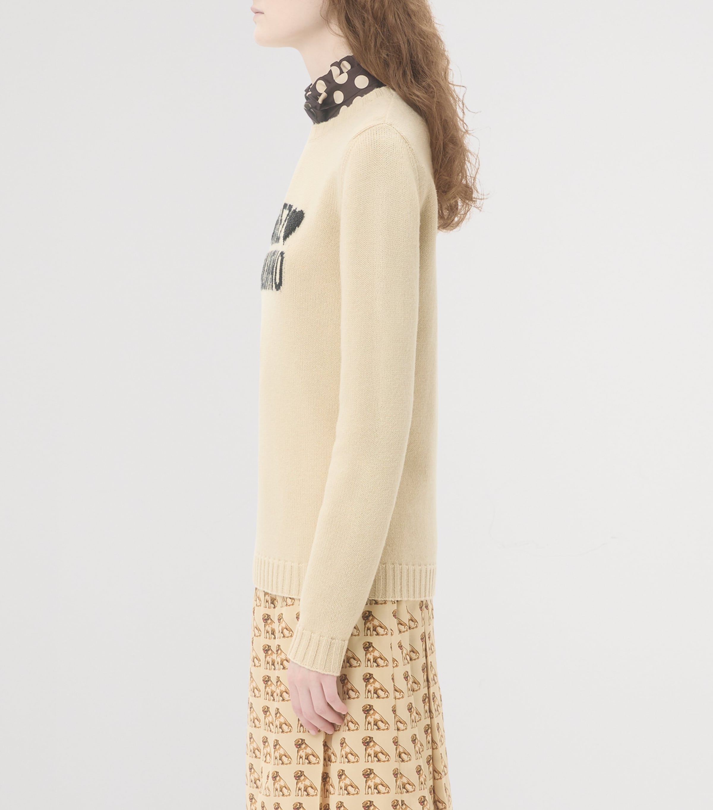 Valentino Womens Virgin Wool Chez Valentino Sweater Image 3