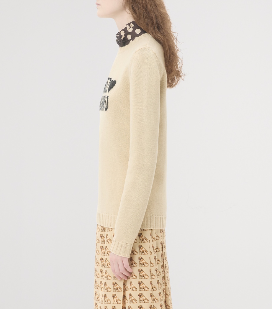 Virgin Wool Chez Valentino Sweater R8E Image 3