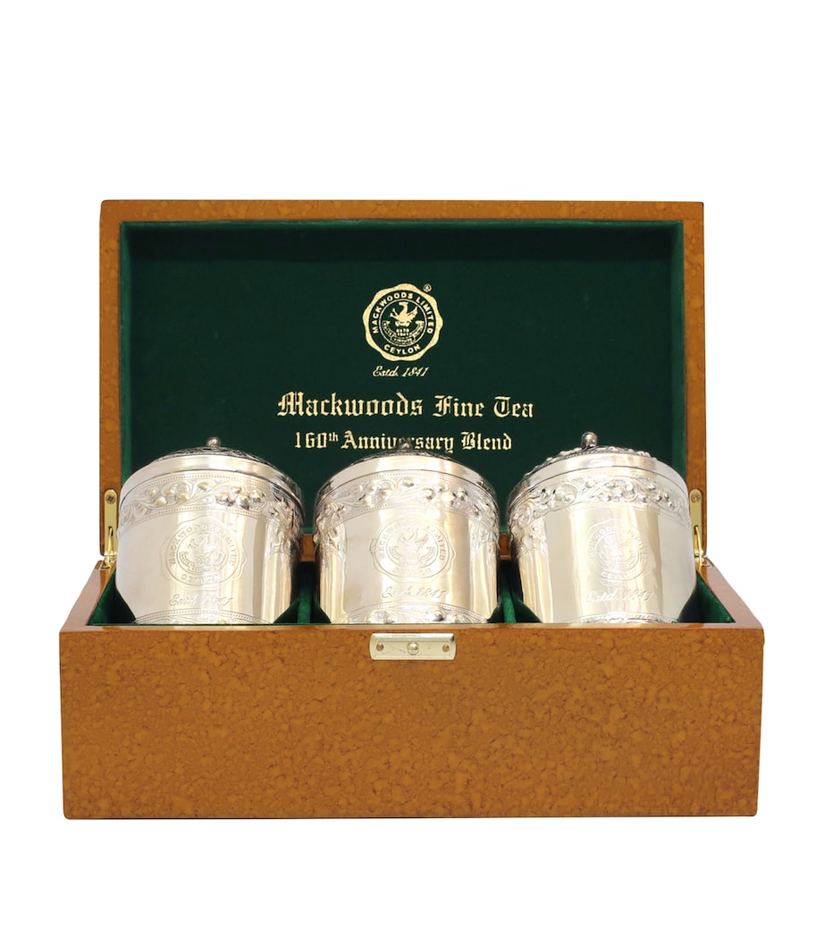 MACKWOODS TEA Mackwoods 160th Anniversary Blend 3-Caddy Gift Set (120g) Image 1