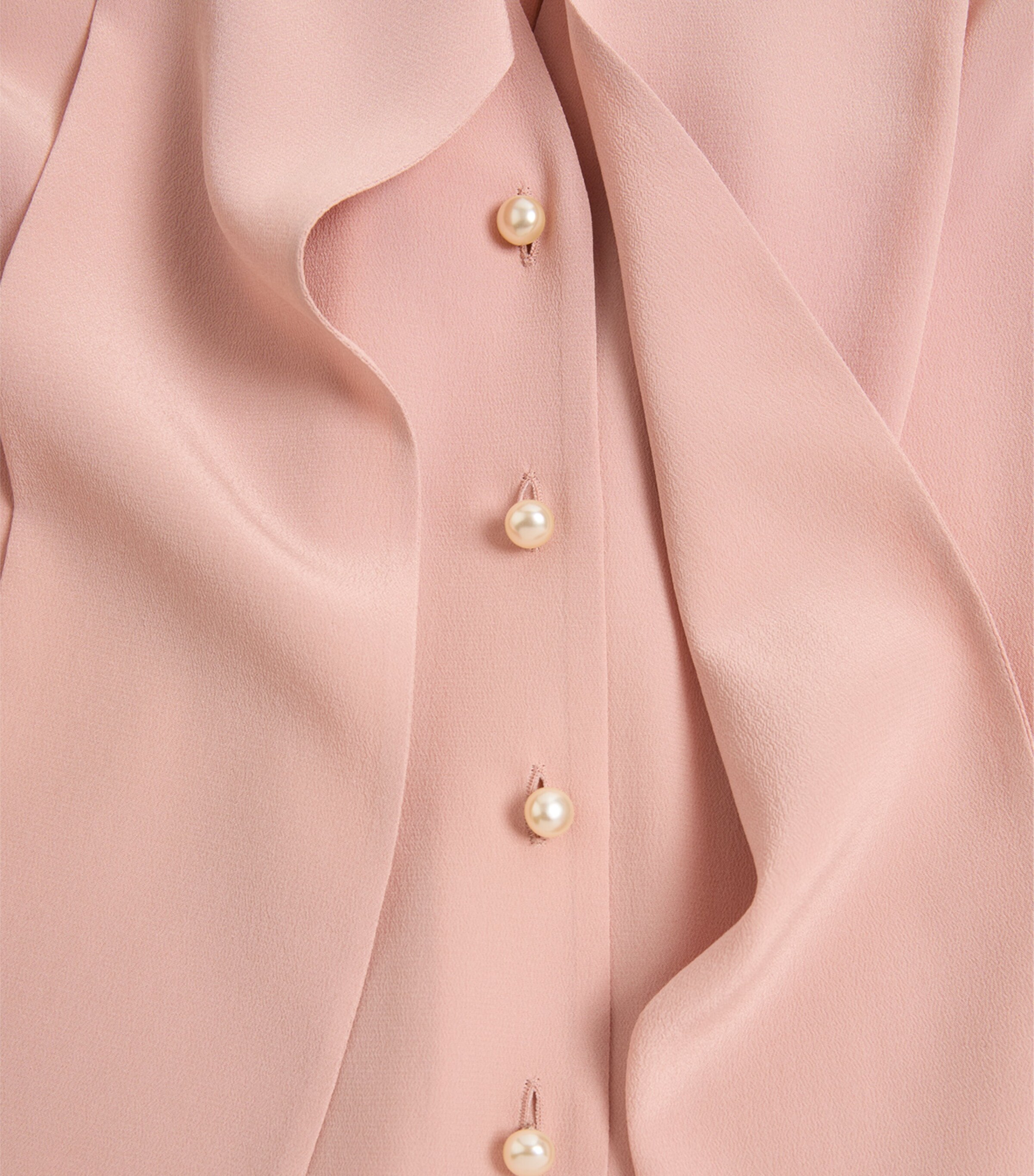 Silk Bow-Tie Blouse 0LZ Image 8