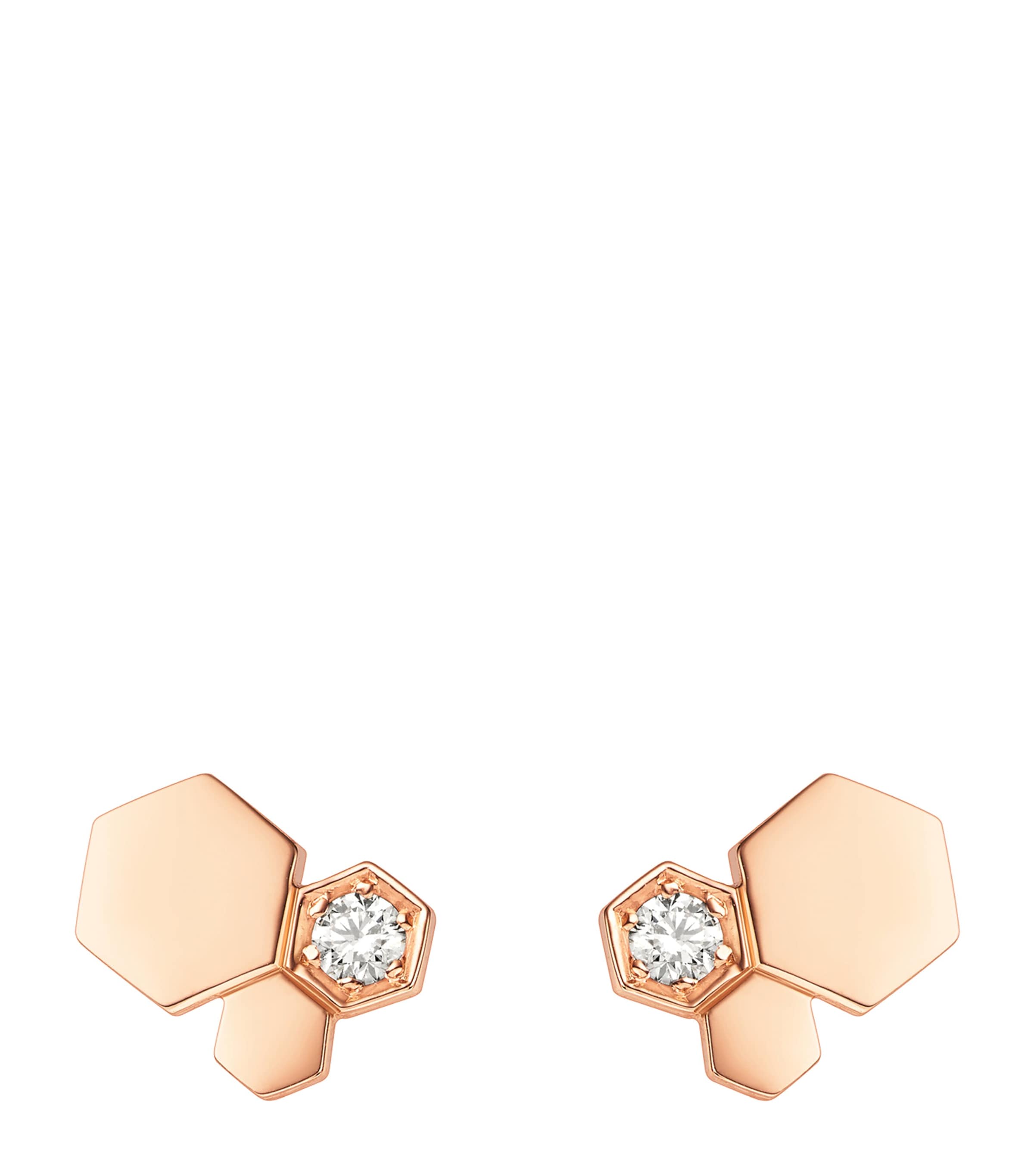 Rose Gold and Diamond Bee de Chaumet Earrings PINK GOLD Image 1