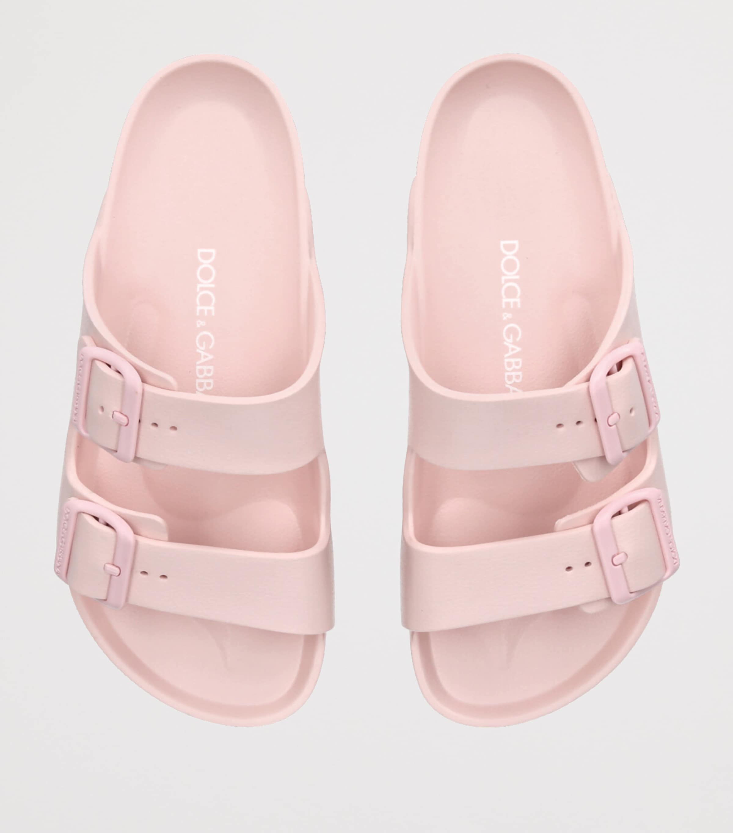 Dolce&Gabbana Kids Logo Buckle Sandals Pink Image 4