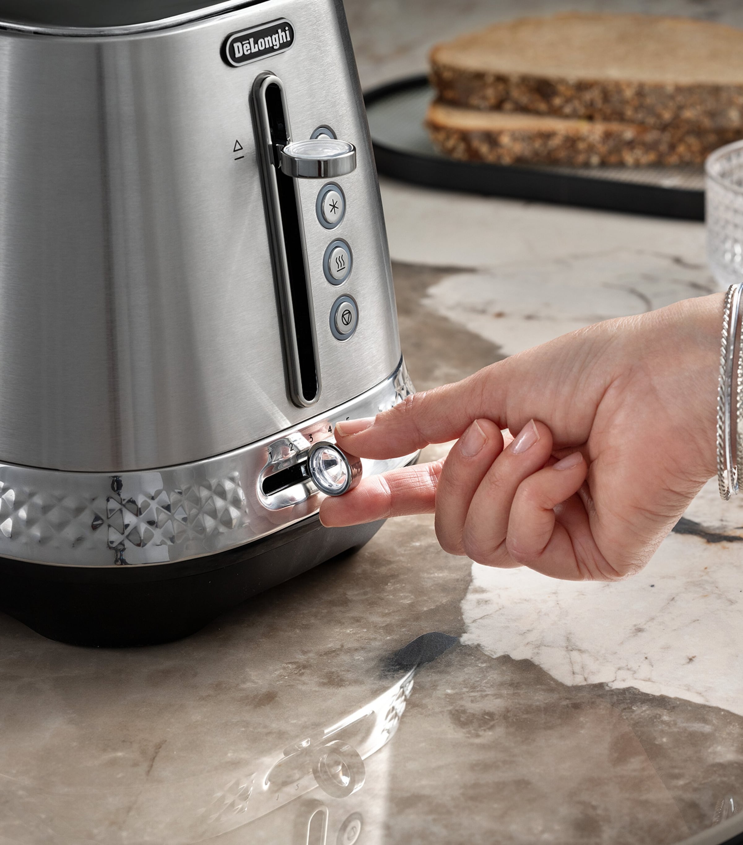 Stainless Steel Diadema Toaster SILVER Image 3