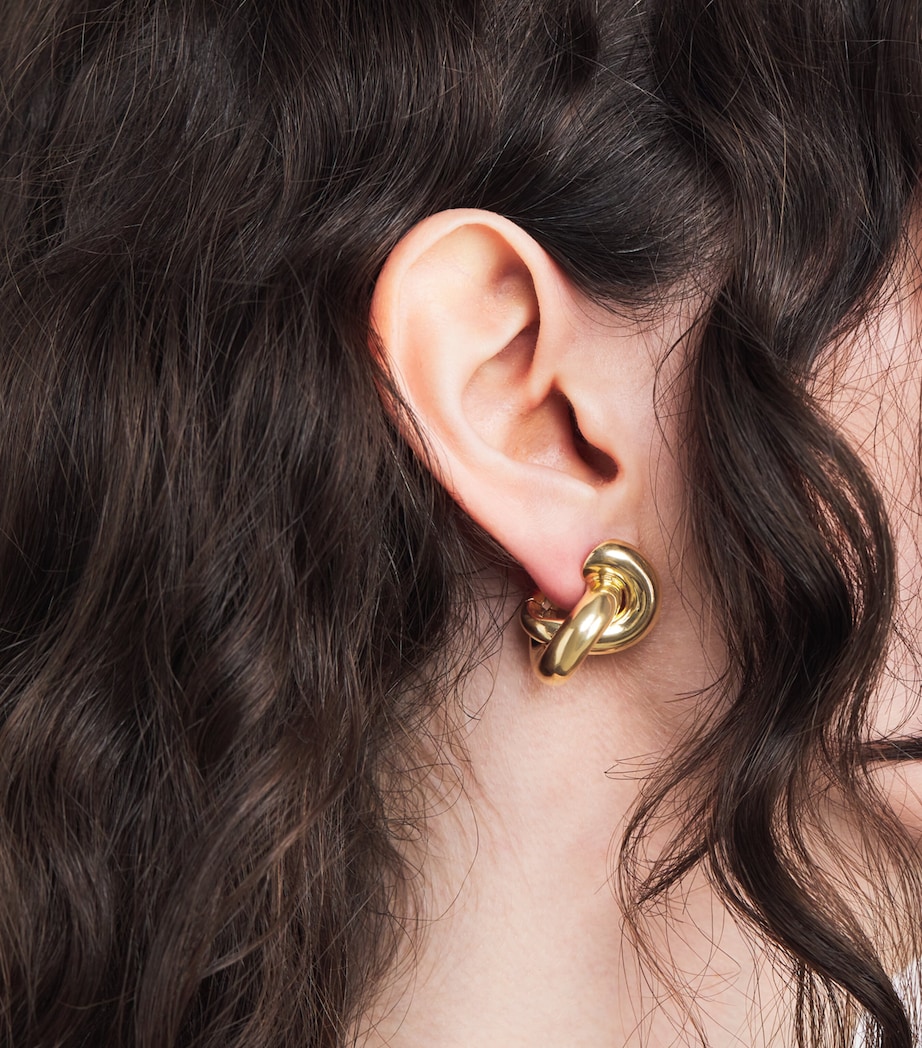 Large Yellow Gold Legacy Knot Earrings YELLOW GOLD Image 2