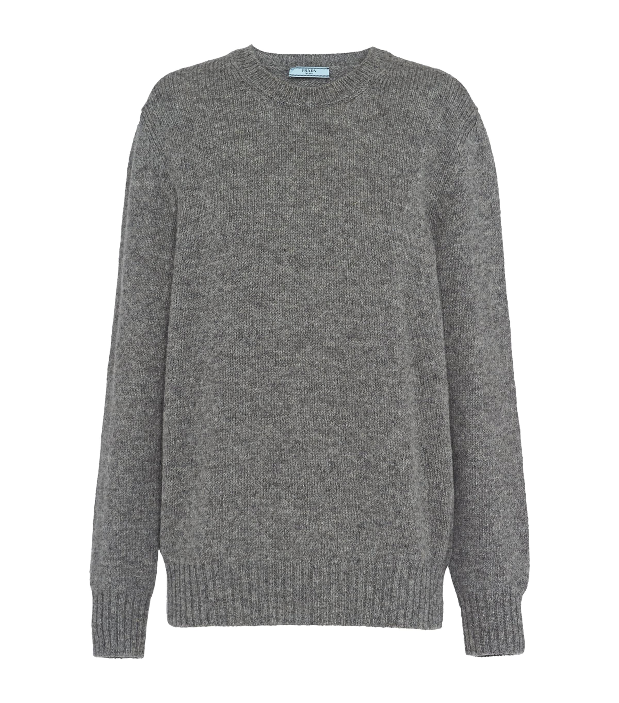 Prada Cashmere Sweater In Gray