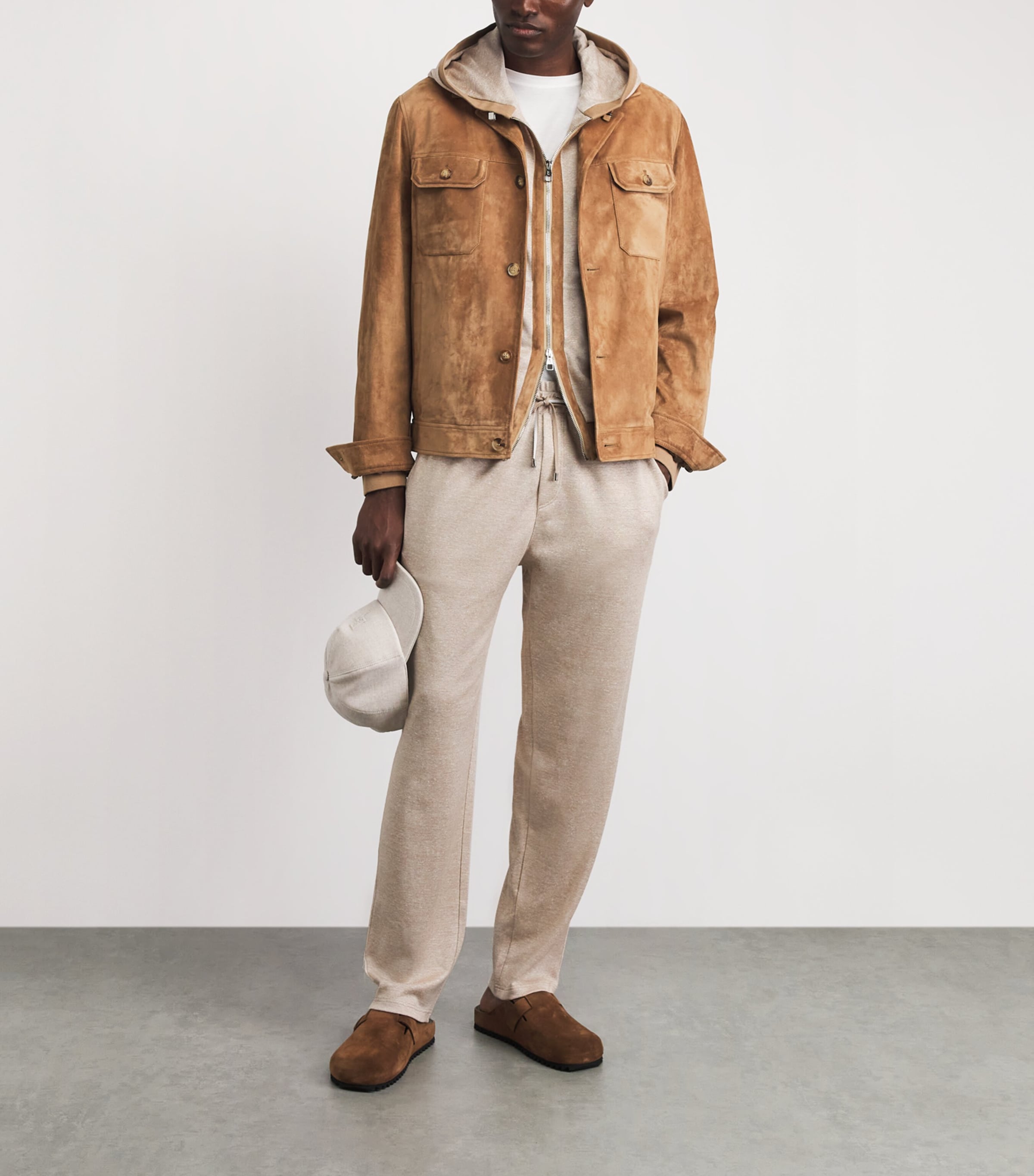 Brett Johnson Mens Linen-Silk-Cotton Sweatpants Dondi Art Image 2