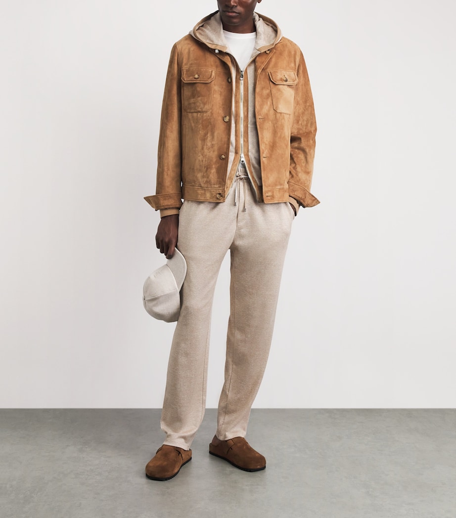 Brett Johnson Mens Linen-Silk-Cotton Sweatpants Dondi Art Image 2