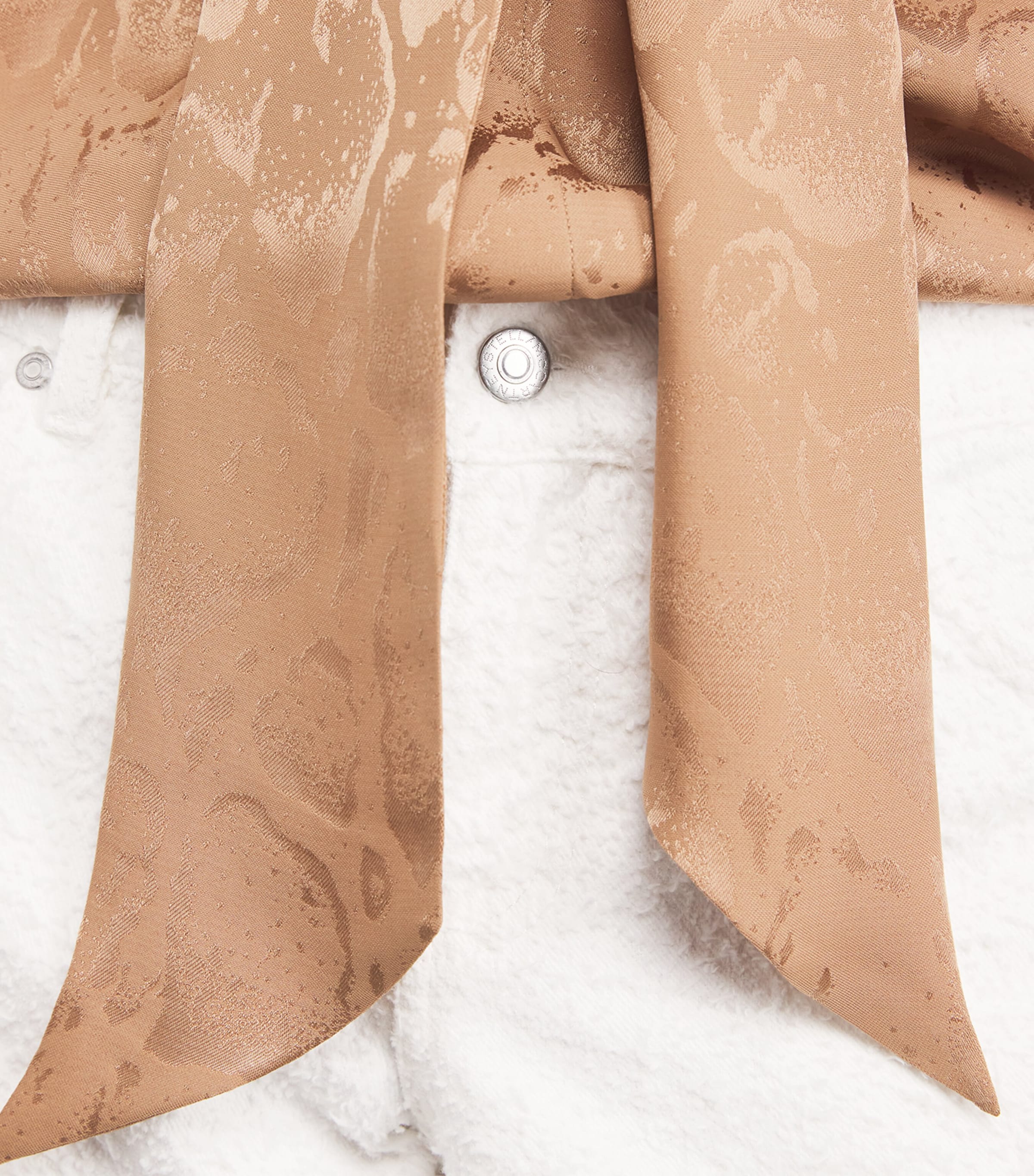 Bouclé Wide-Leg Jeans 9001 WHITE Image 6